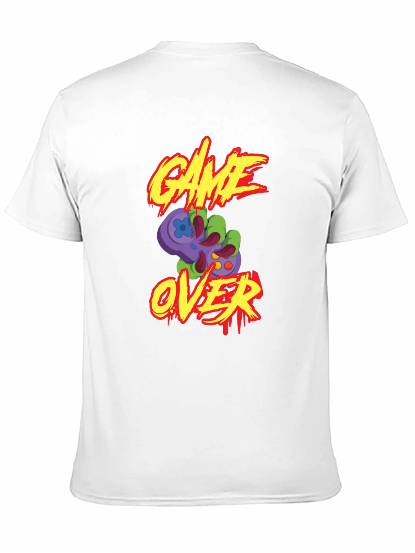 Game Over Zombie Hand T-Shirt - Retro Gaming