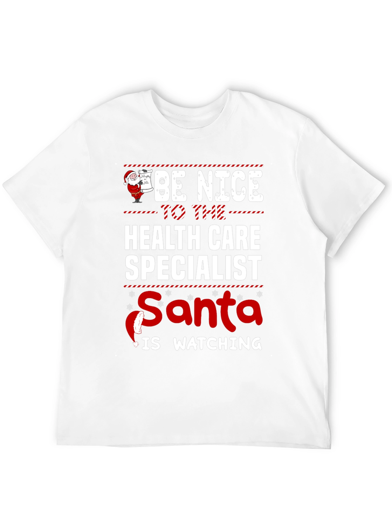 Health Care Specialist Santa Holiday T-Shirt