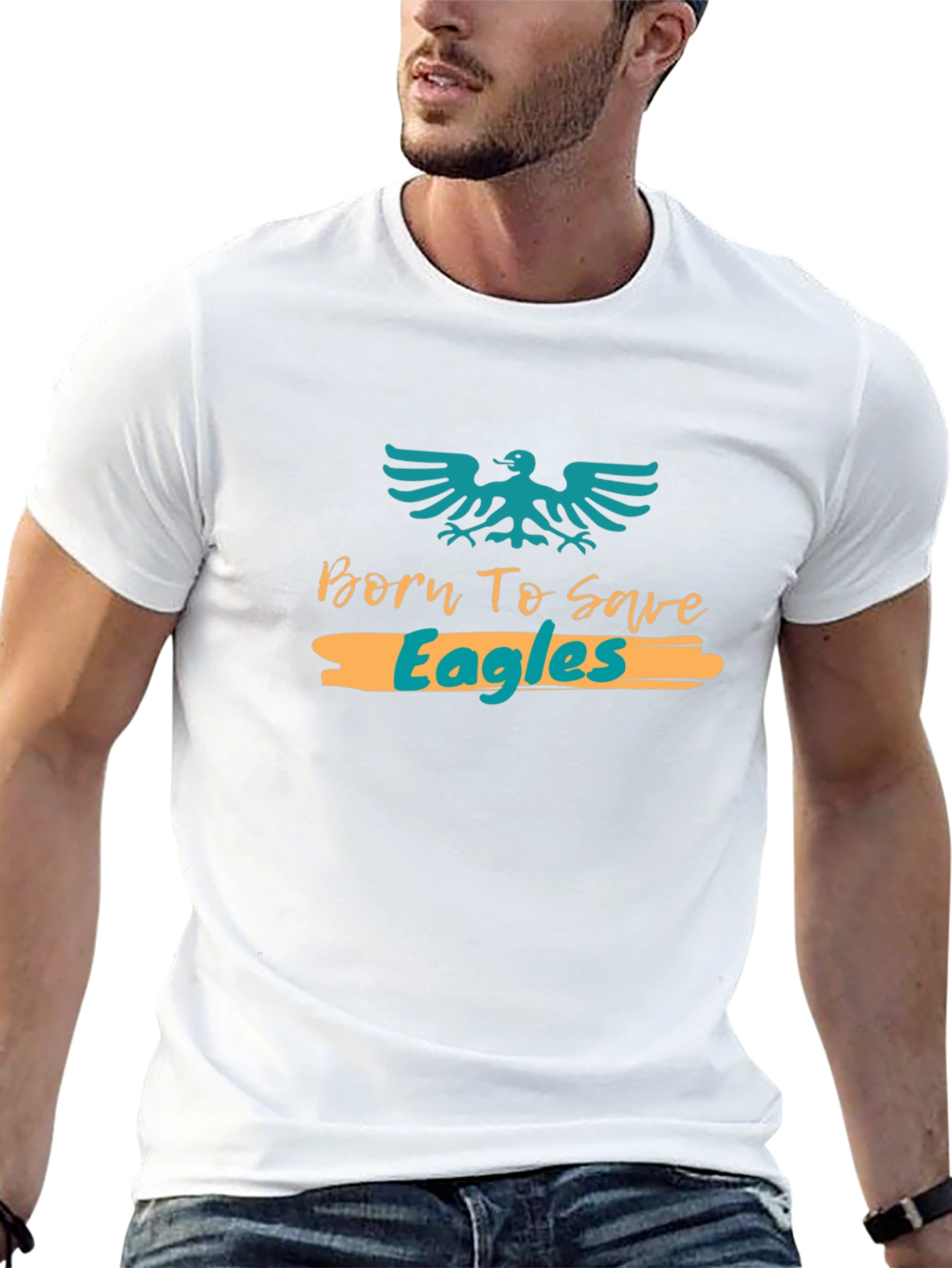 Born to Save Eagles Graphic Tee