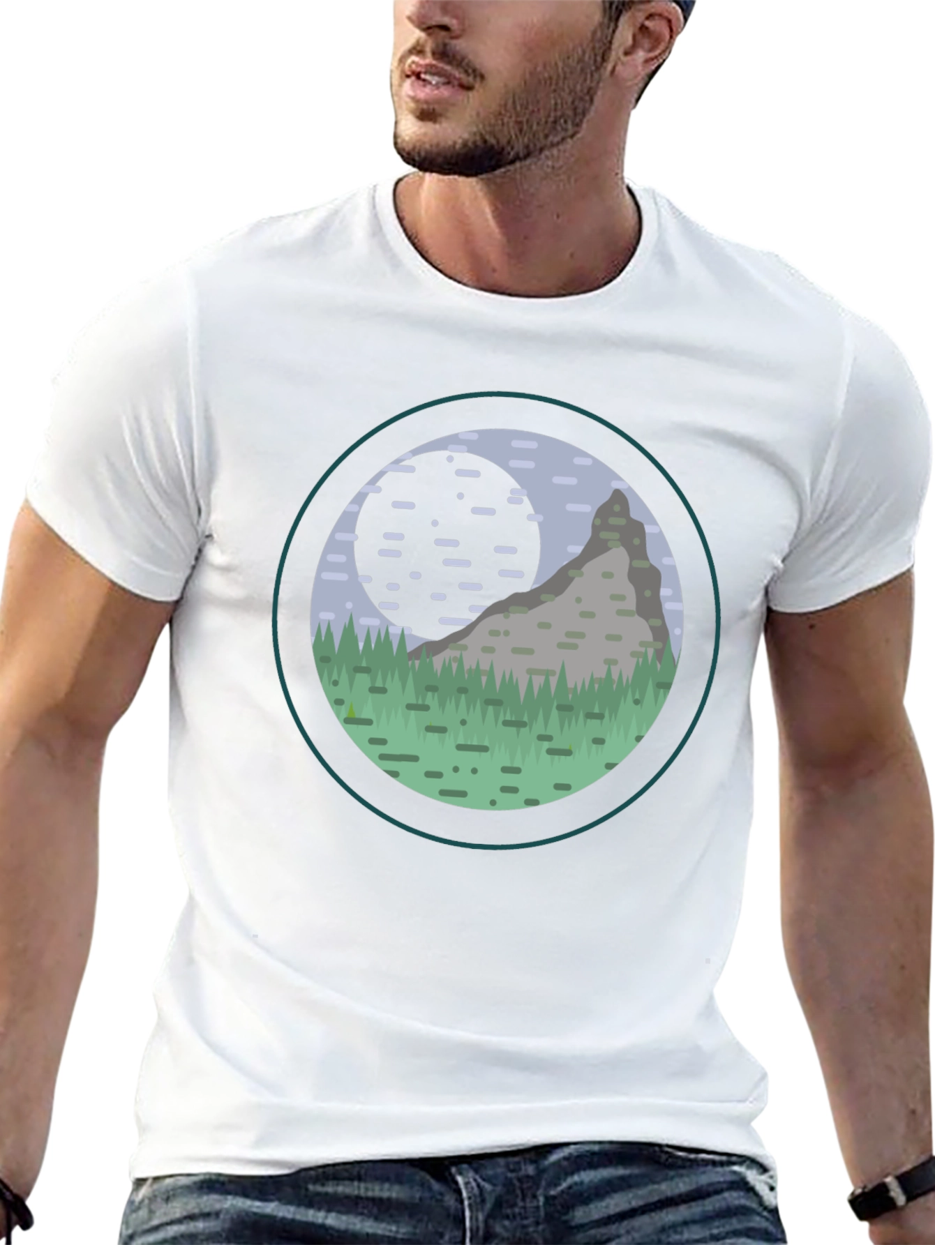 Mountain Scene Graphic Tee