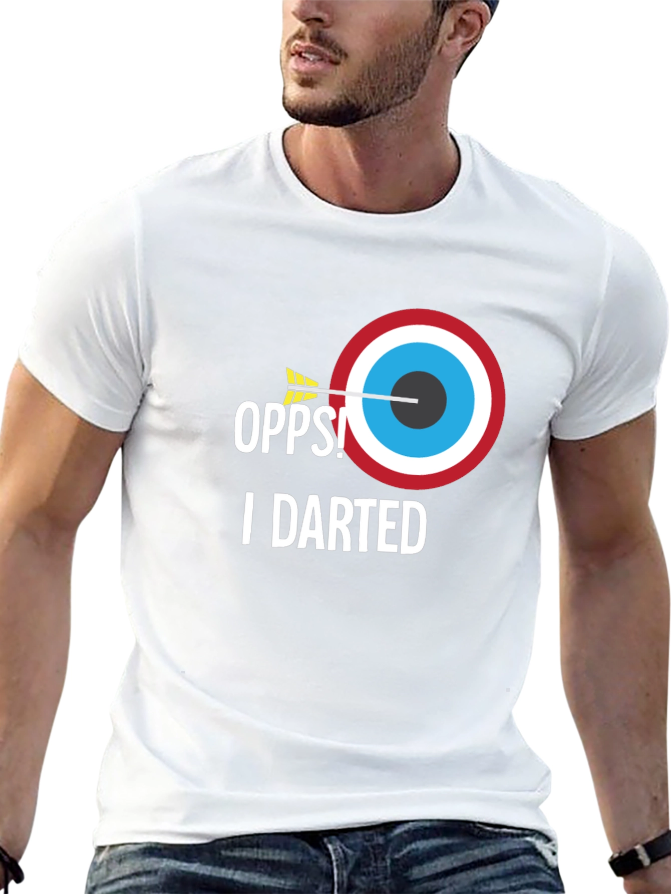 Oops! I Darted T-Shirt - Novelty Graphic Tee