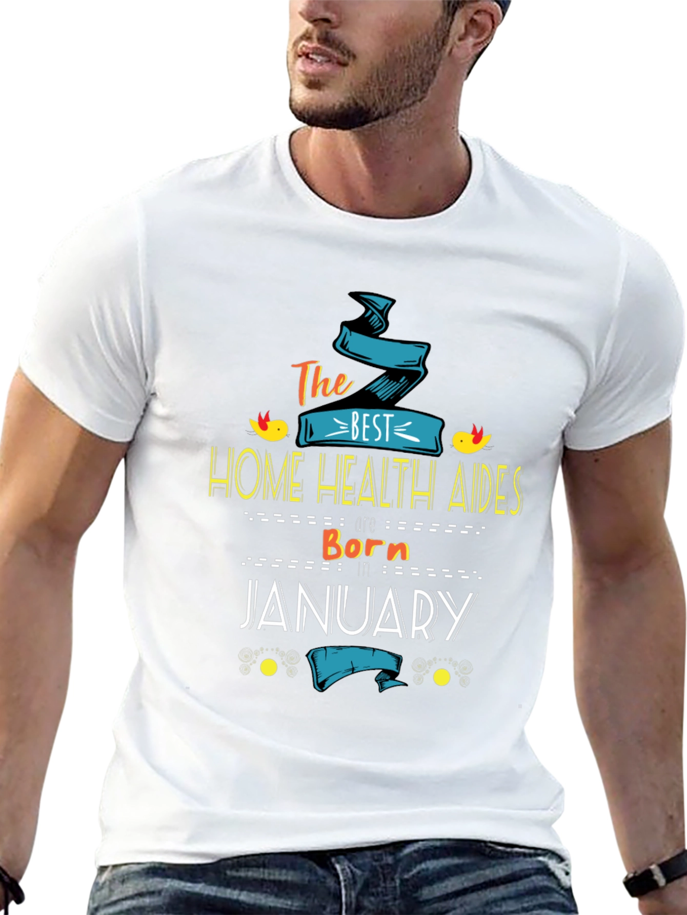 Best Home Health Aides Born In January T-Shirt