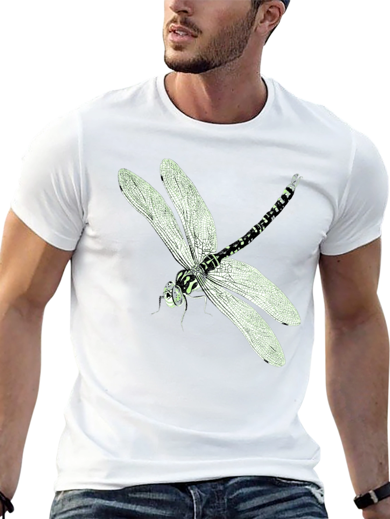 Dragonfly Graphic Black T-Shirt