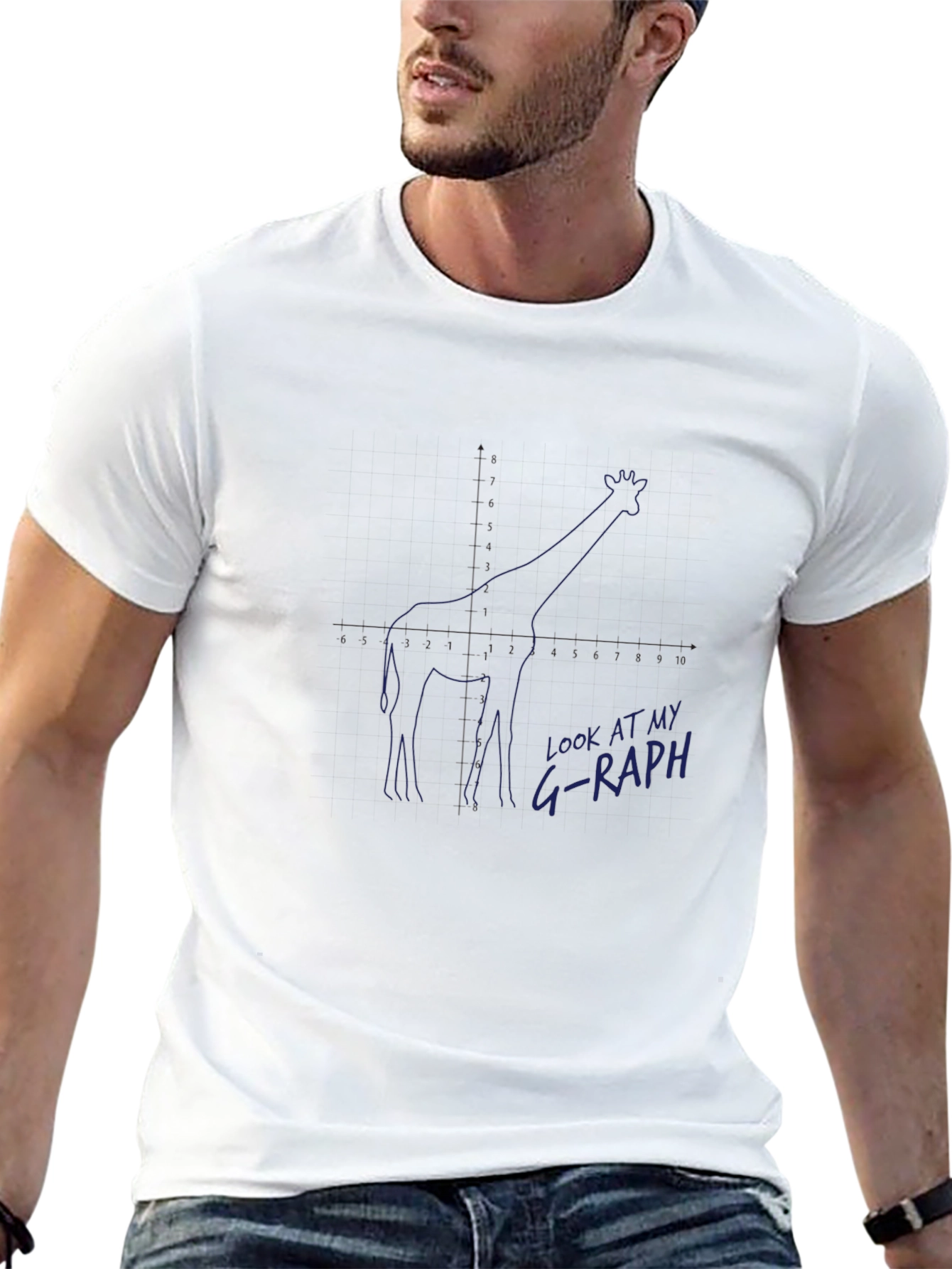 G-raph Giraffe Funny Graphic T-Shirt