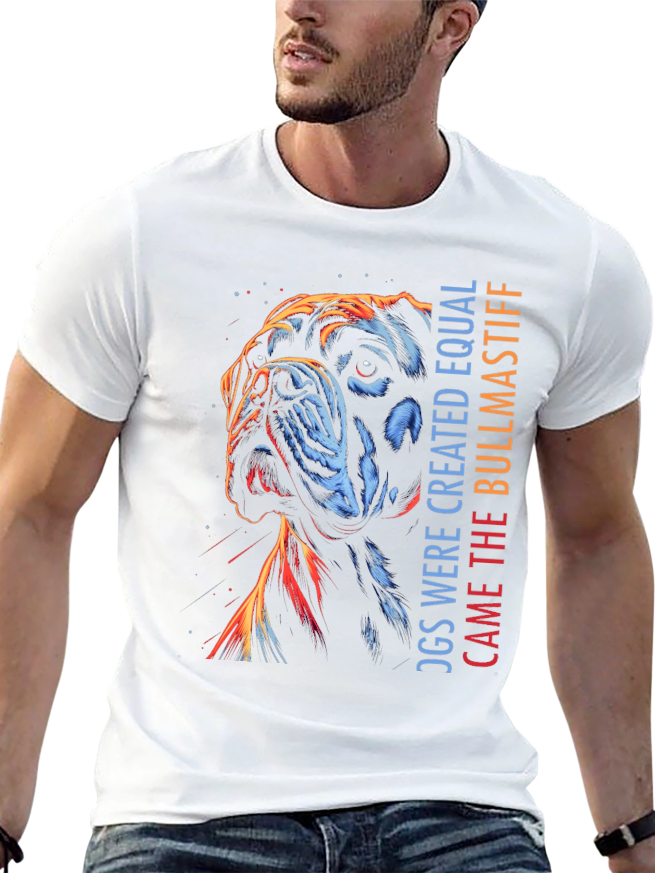 Bullmastiff Dog T-Shirt - Equal Design