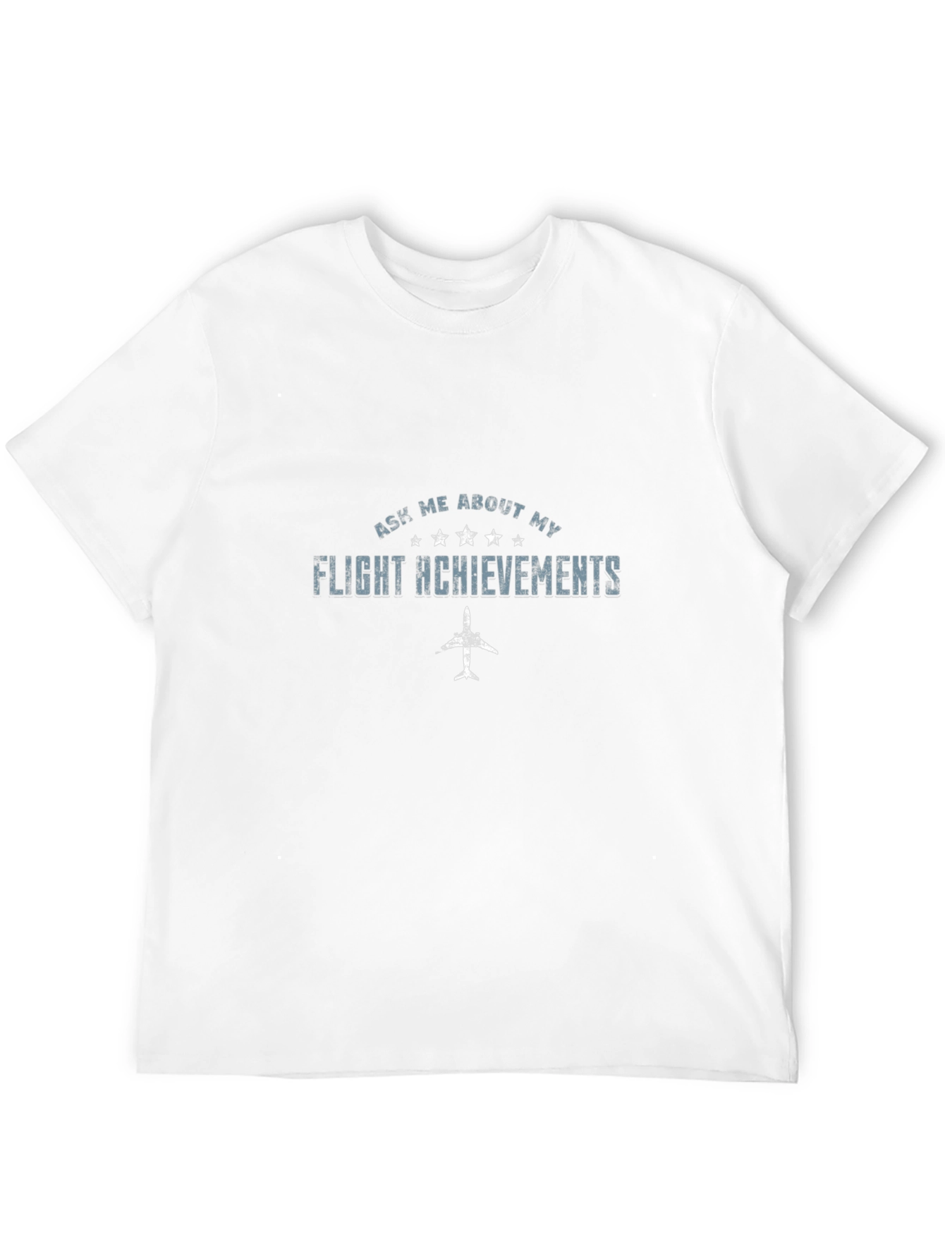 Ask Me About My Flight Achievements Black T-Shirt