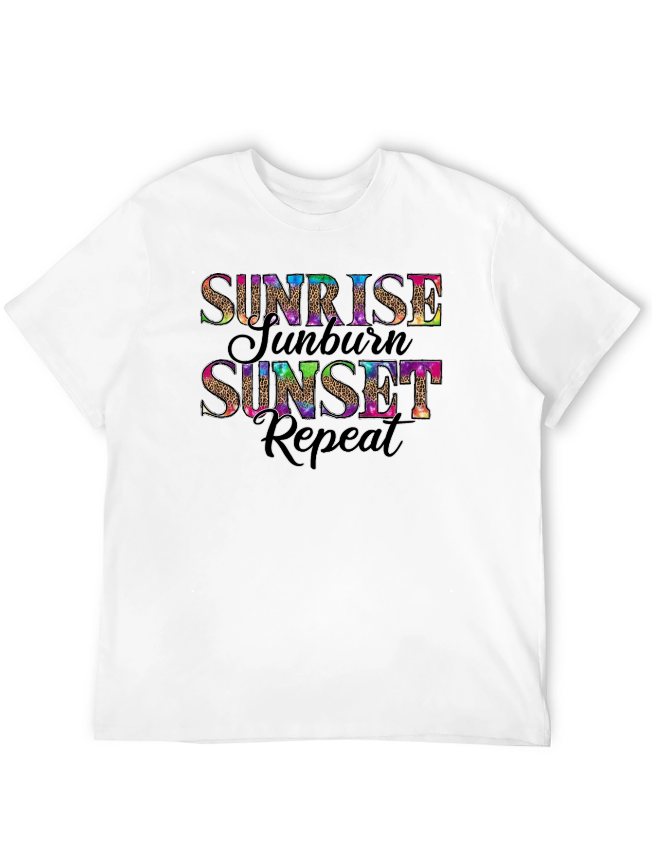 Sunrise Sunburn Sunset Repeat Graphic Tee