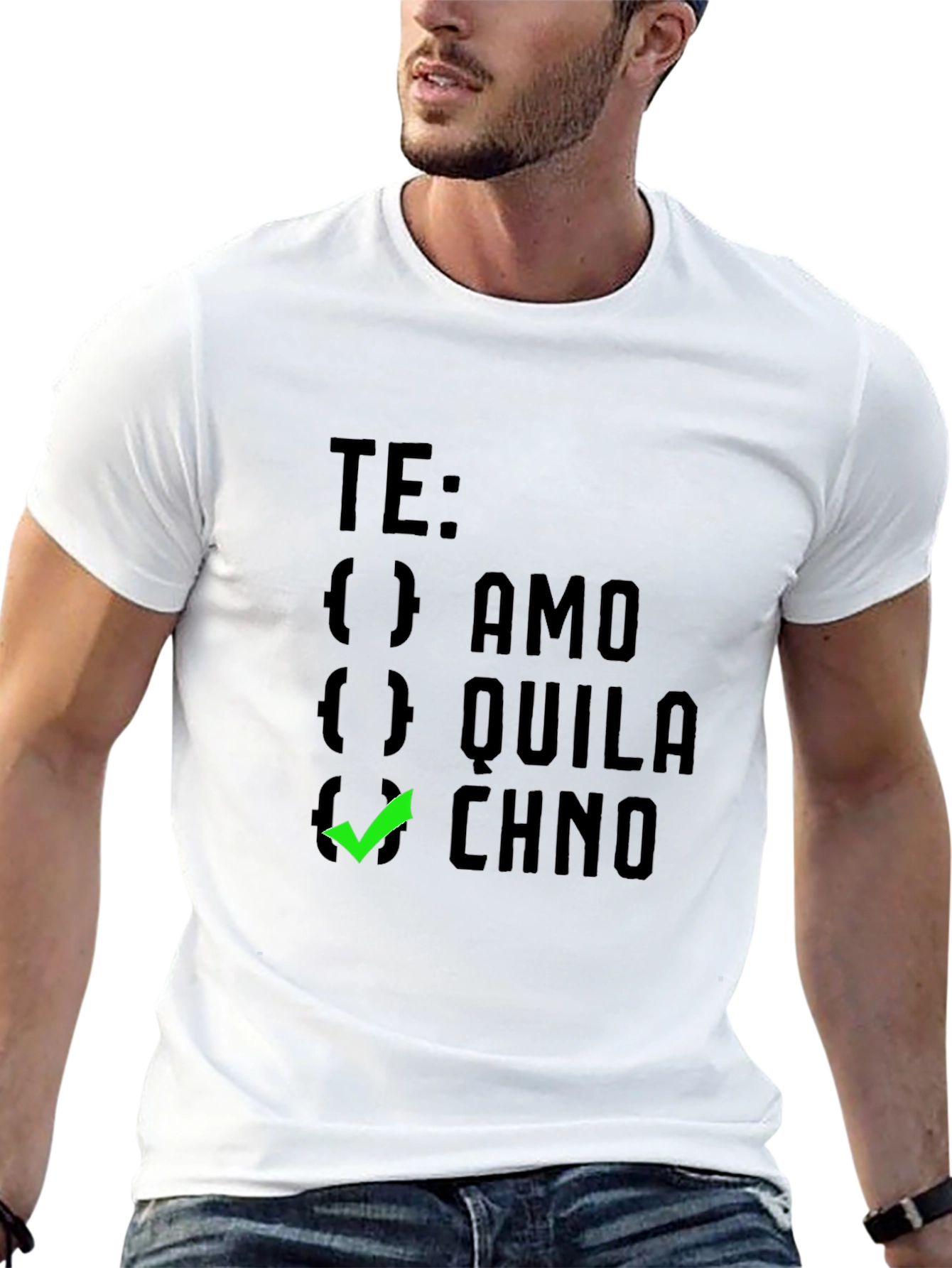 Te Amo Chino Graphic Tee - Black