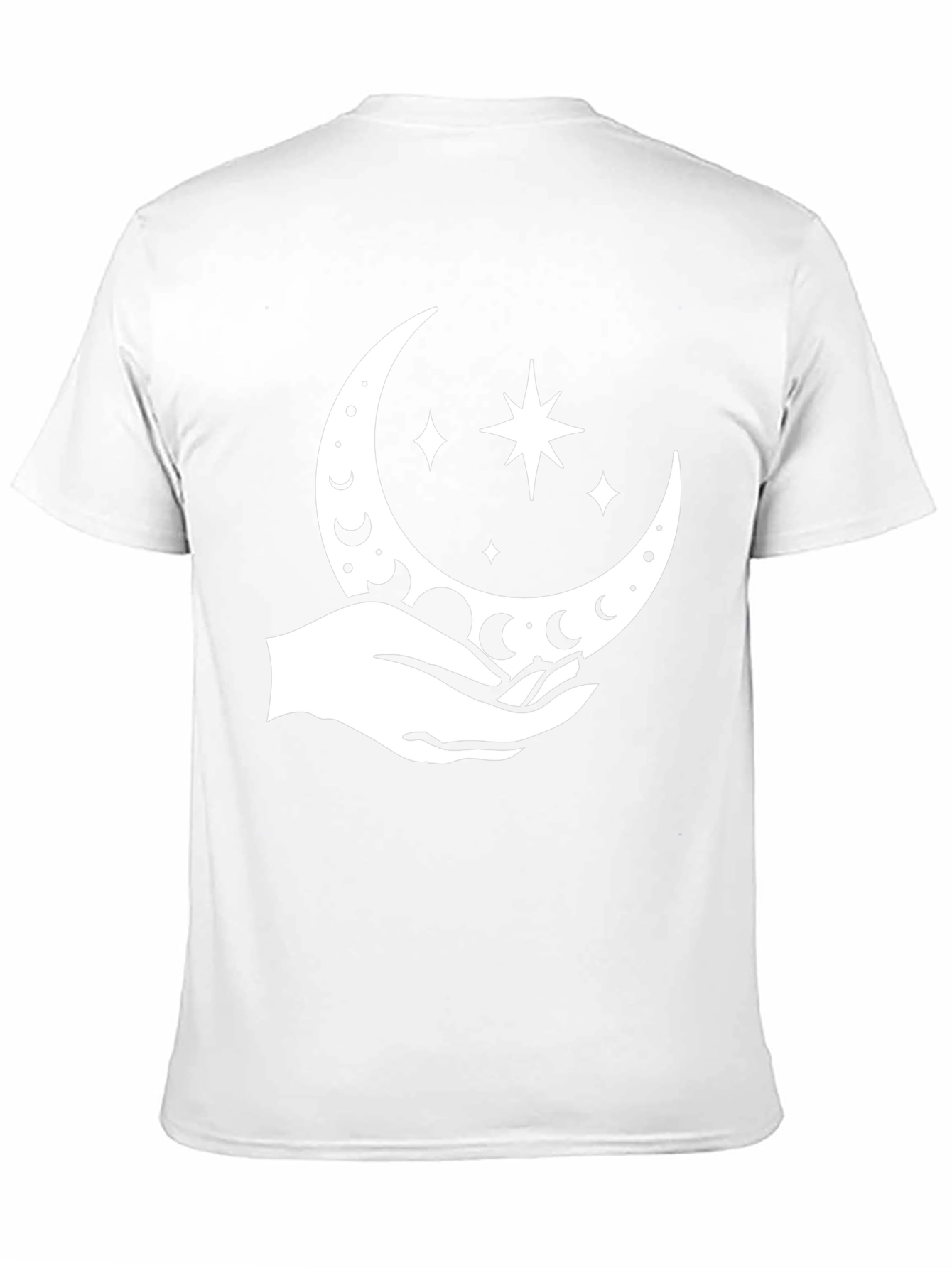 Celestial Hand Graphic Tee - Black Cotton Blend
