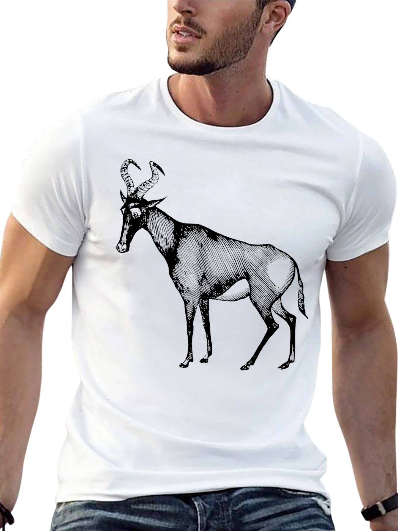Black Antelope Graphic T-Shirt