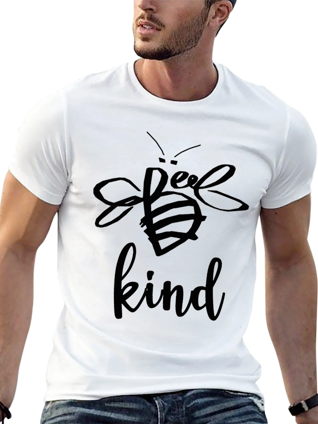 Bee Kind T-Shirt - Black Cotton Blend