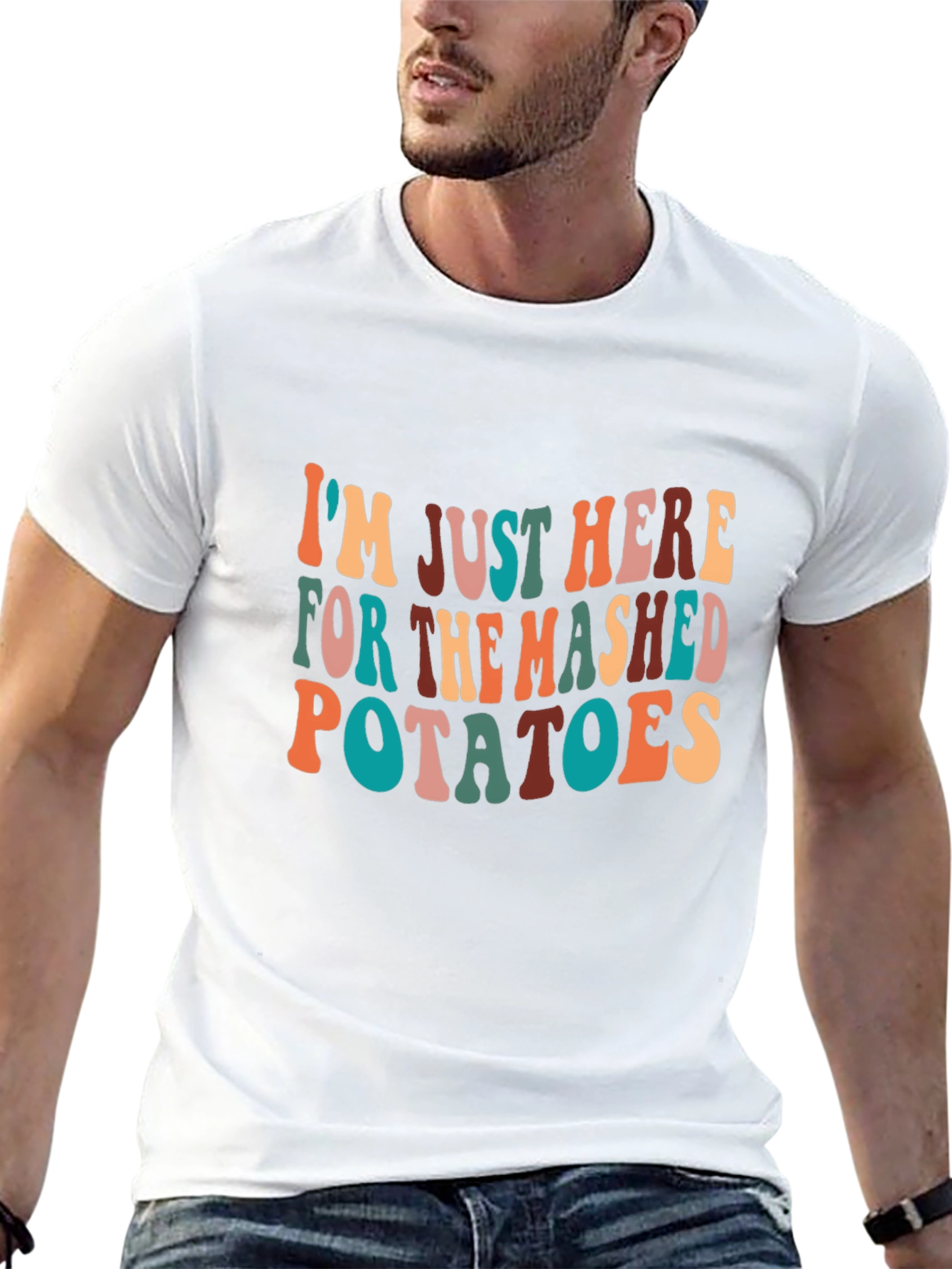Mashed Potatoes T-Shirt - Fun Thanksgiving Apparel