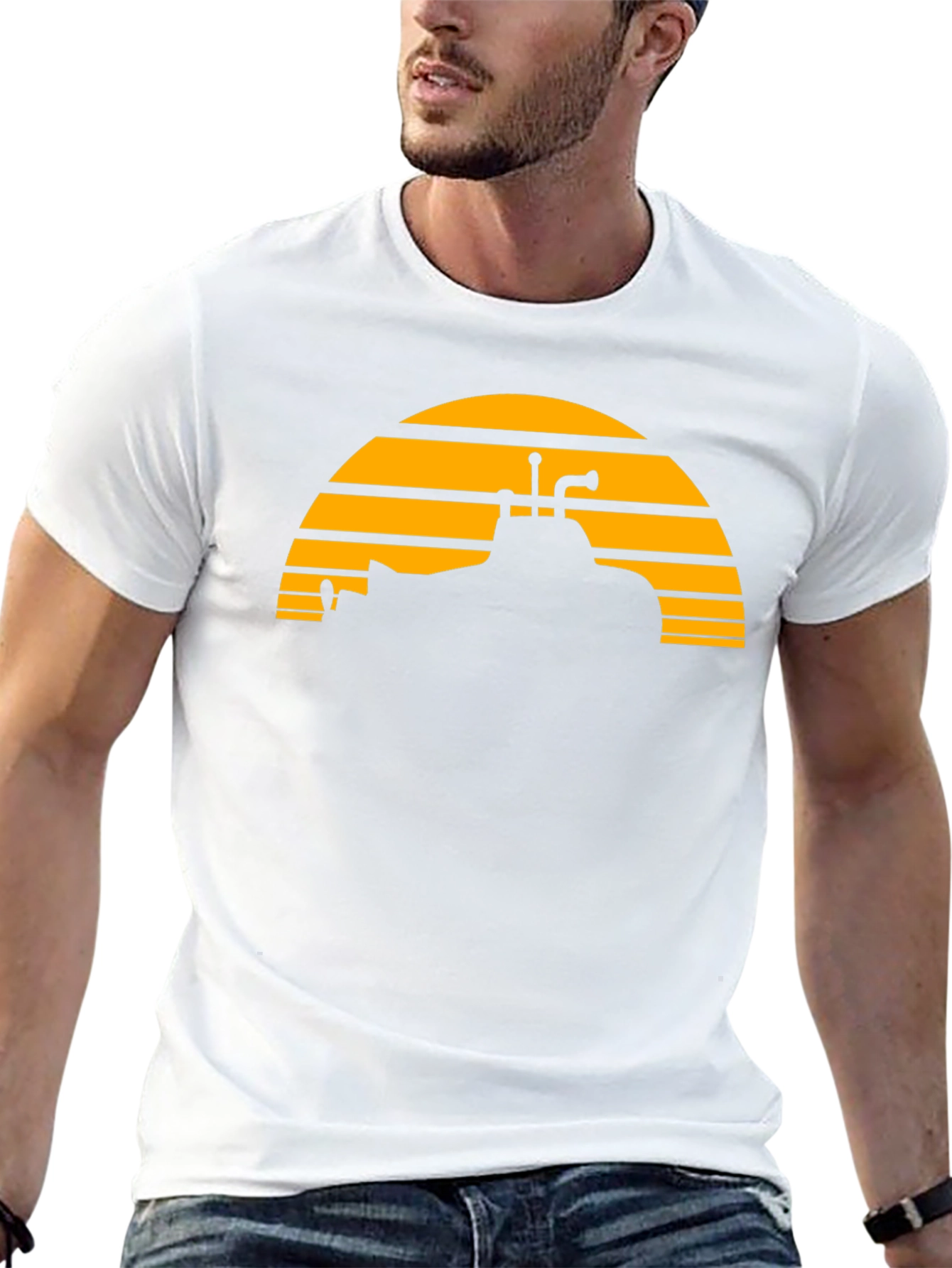 Sunset Submarine Black T-Shirt - Unique Graphic Tee