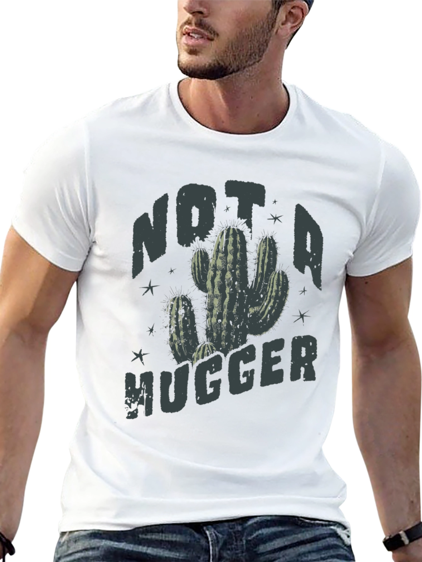 Not a Hugger Cactus Tee
