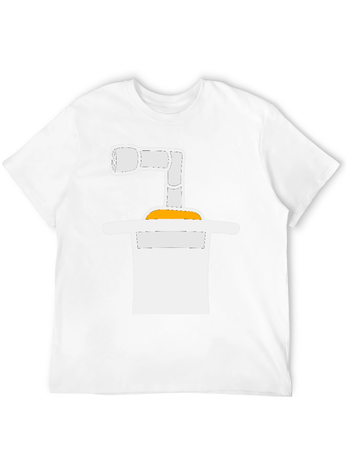 Abstract Graphic Tee - Black Cotton Blend Casual T-Shirt