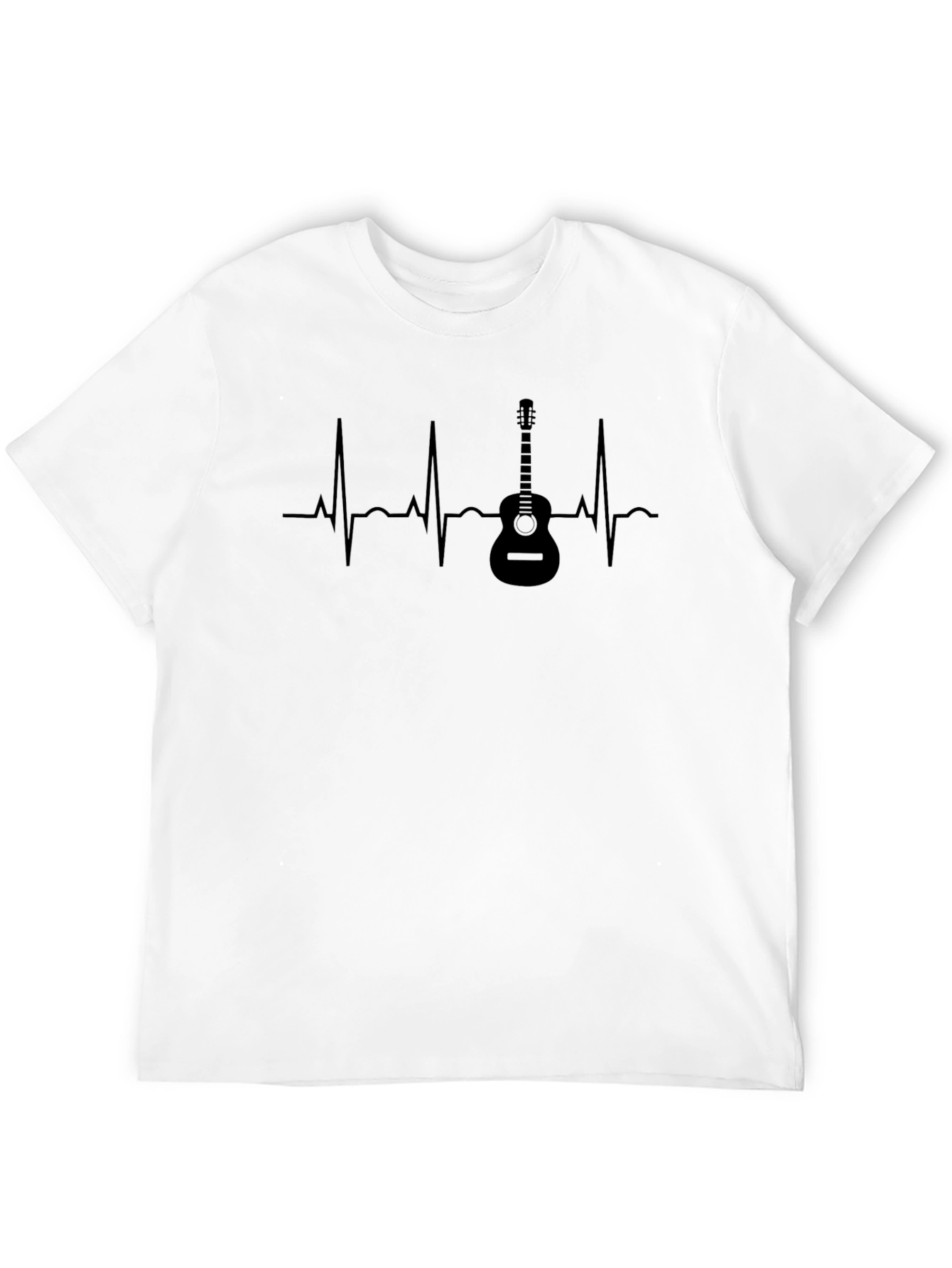 Guitar Heartbeat Graphic T-Shirt