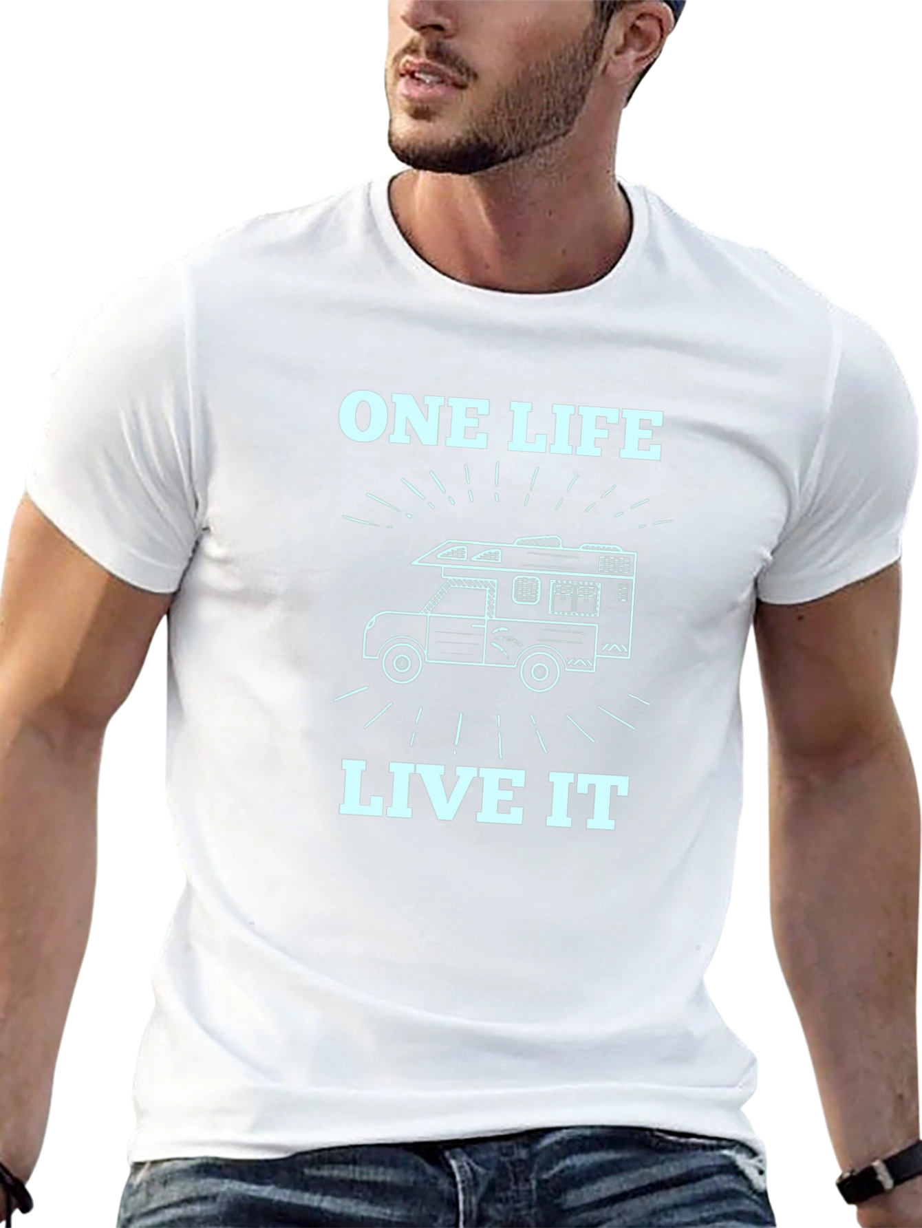 One Life Live It Camper Graphic Tee