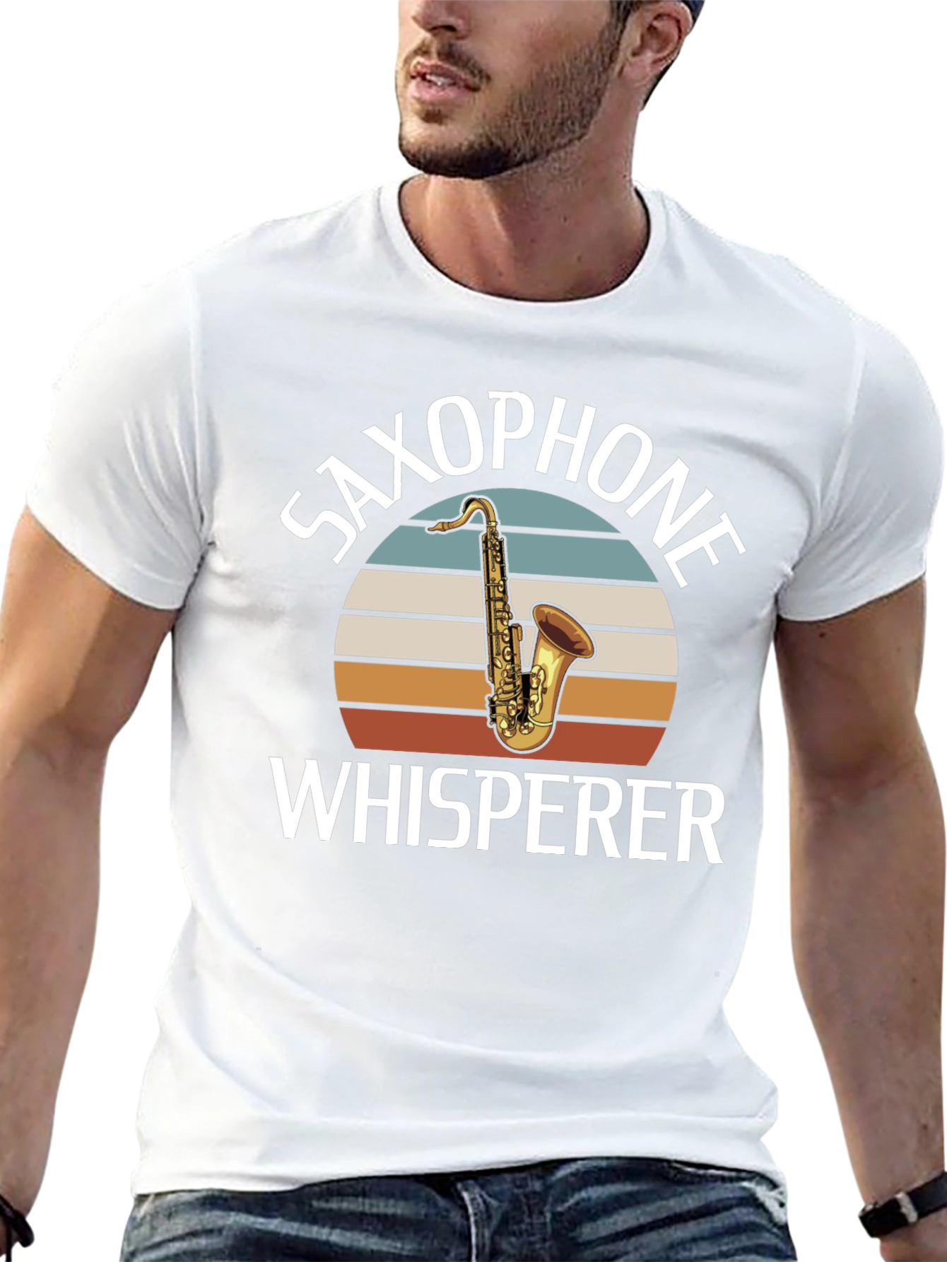 Saxophone Whisperer Graphic T-Shirt Musician Tee
