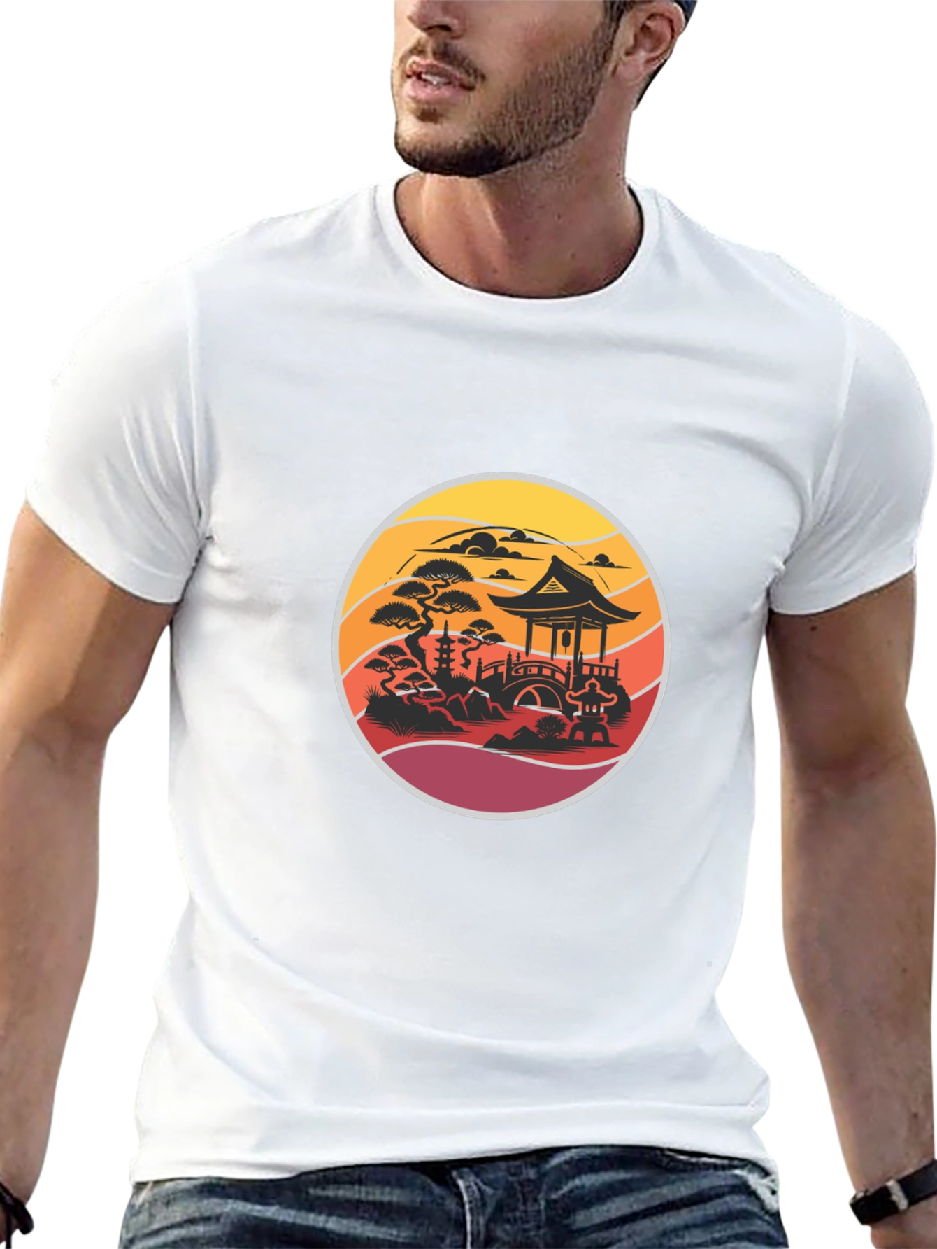 Zen Garden T-Shirt - Asian Inspired Design