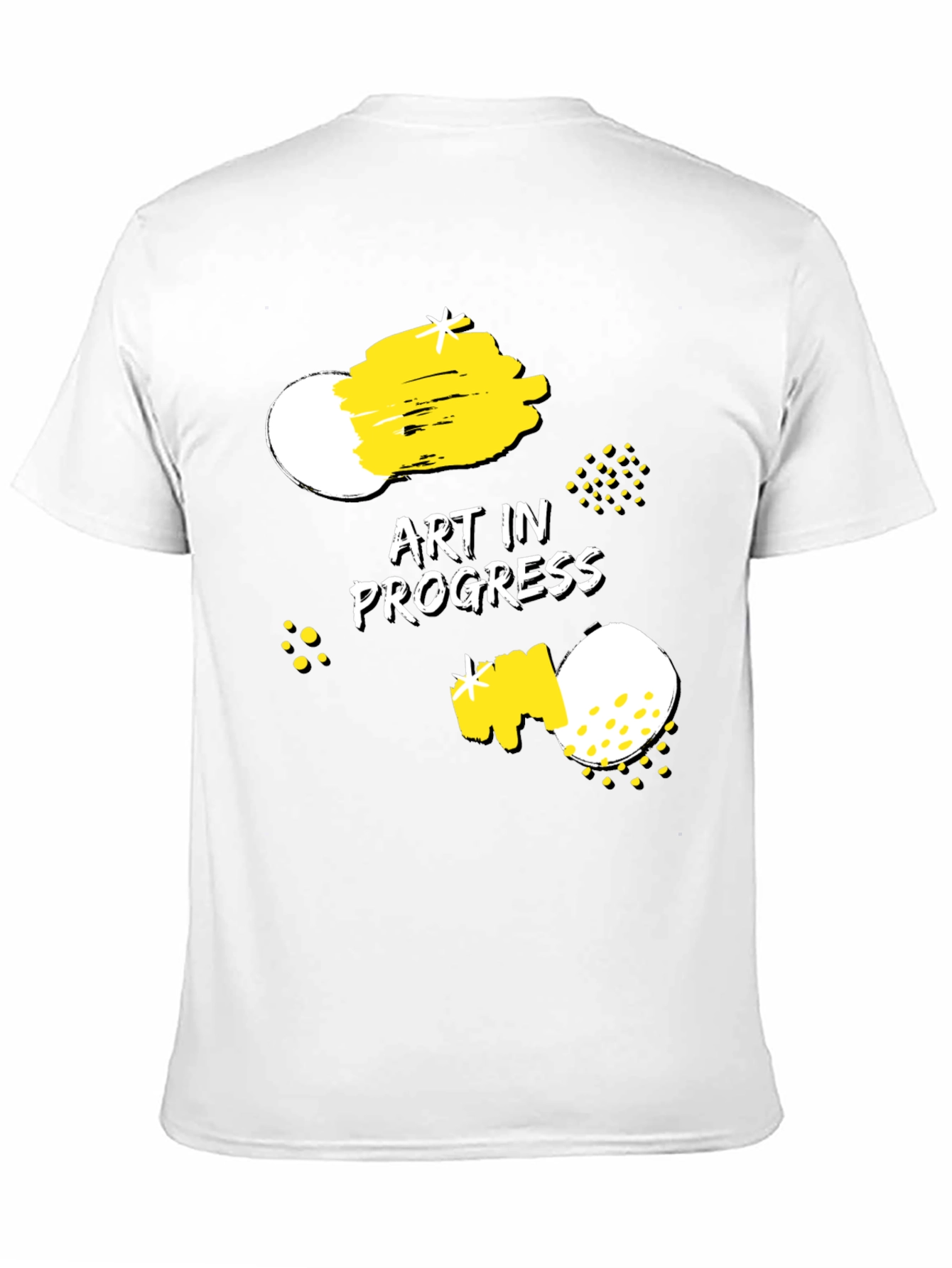 Art in Progress Graphic Tee - Modern Artistic Design