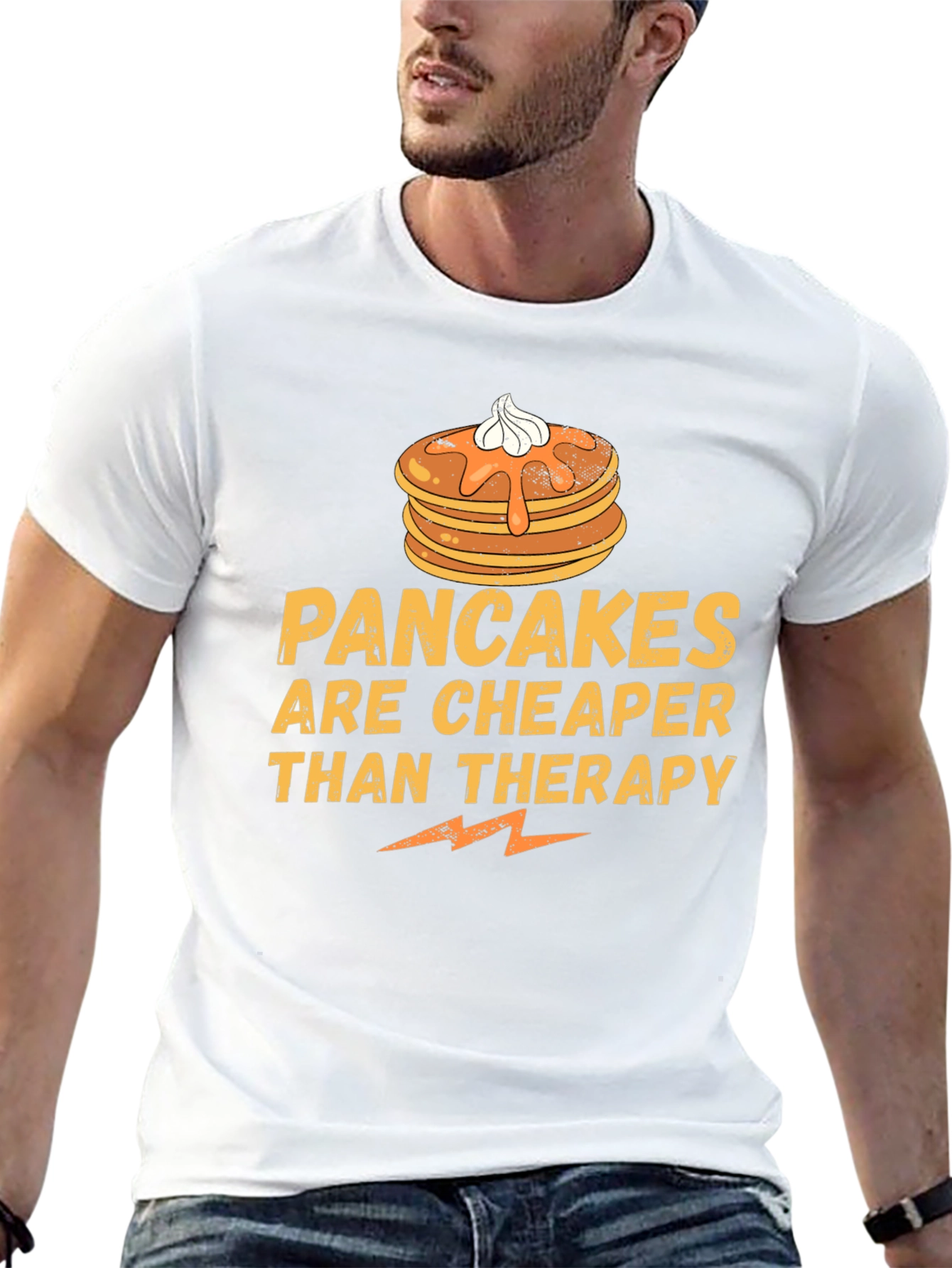 Pancakes are Cheaper Than Therapy Graphic Tee