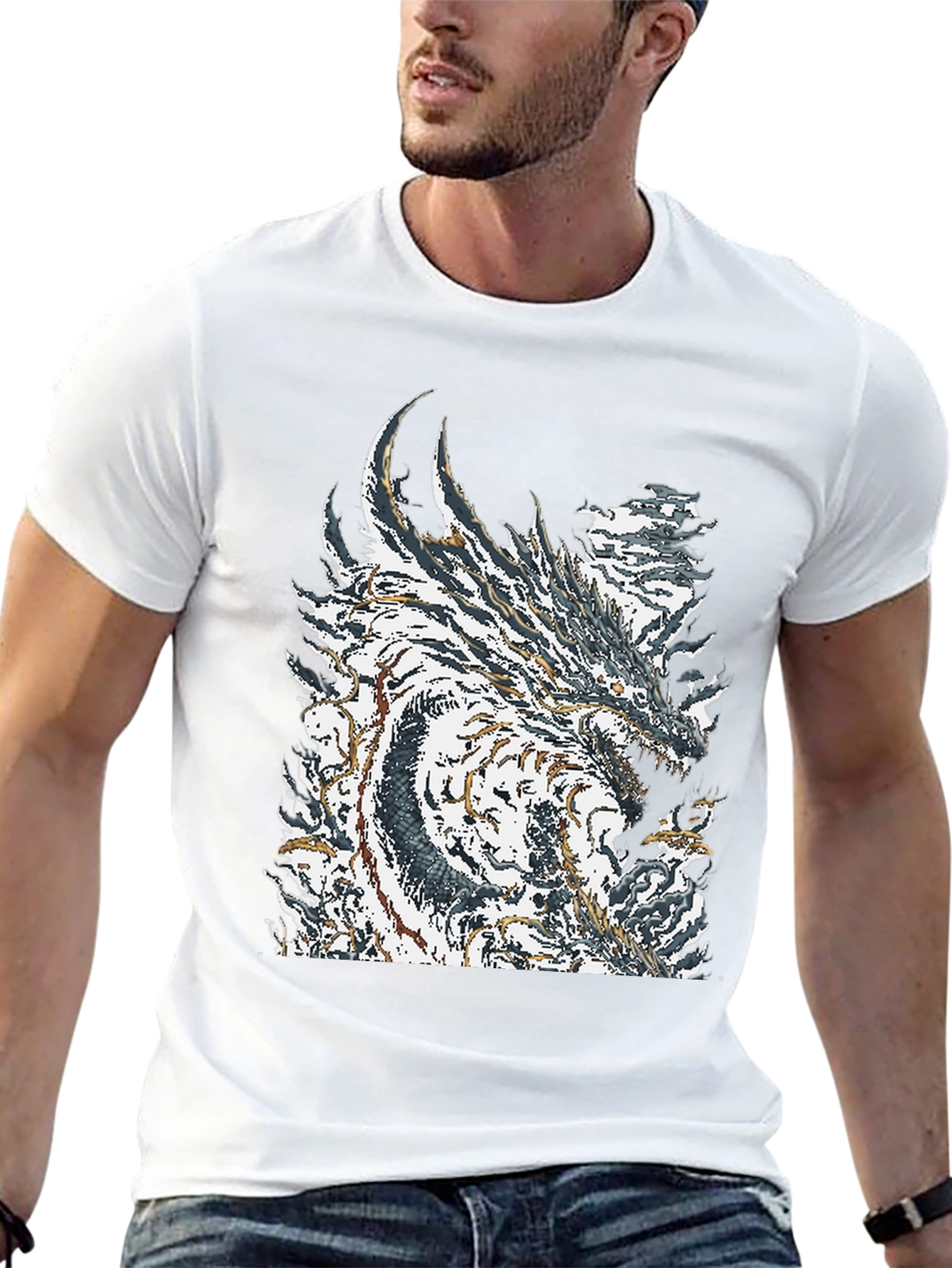Monster Graphic Black T-Shirt