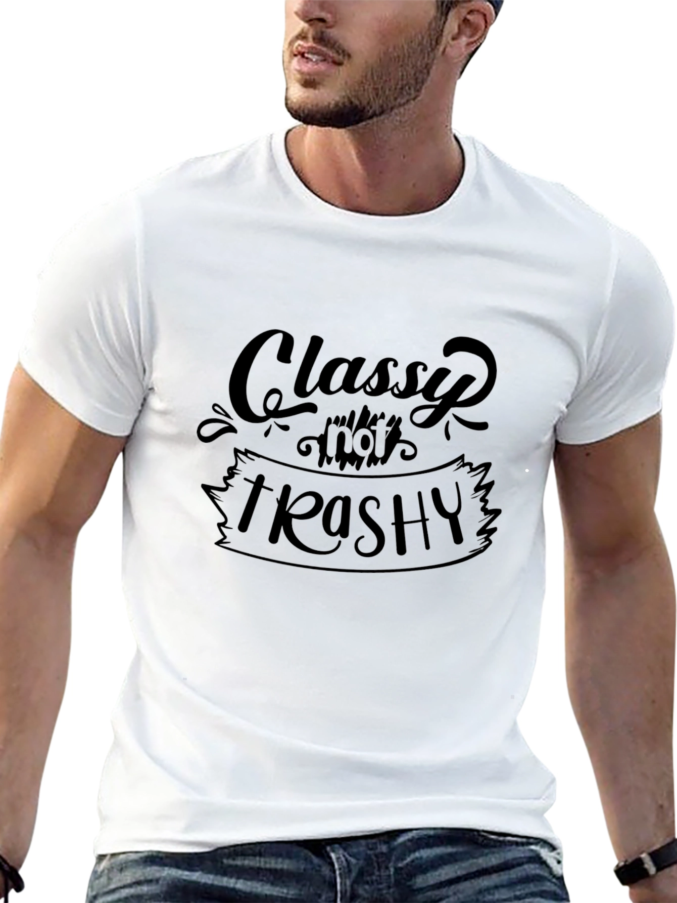 Classy and Trashy Black Graphic Tee