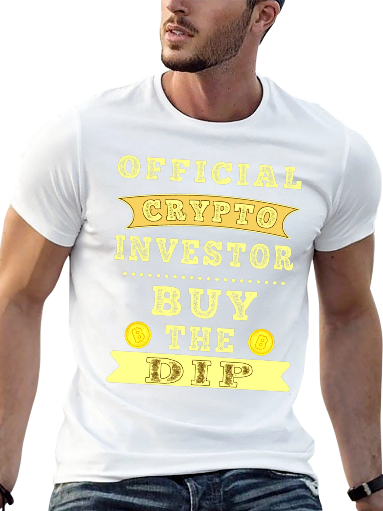 Official Crypto Investor T-Shirt Buy the Dip Bitcoin