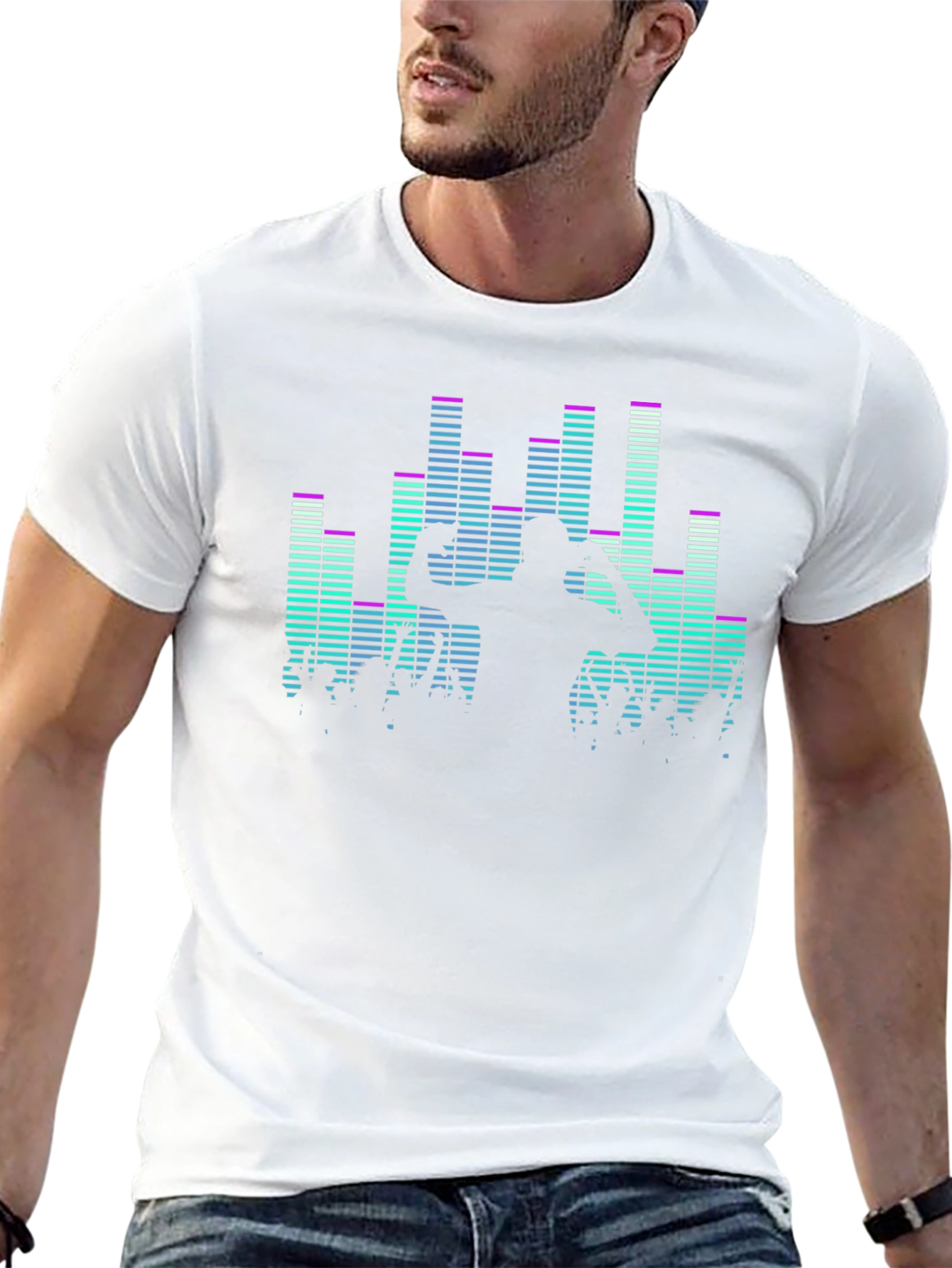DJ Music Graphic Print T-Shirt