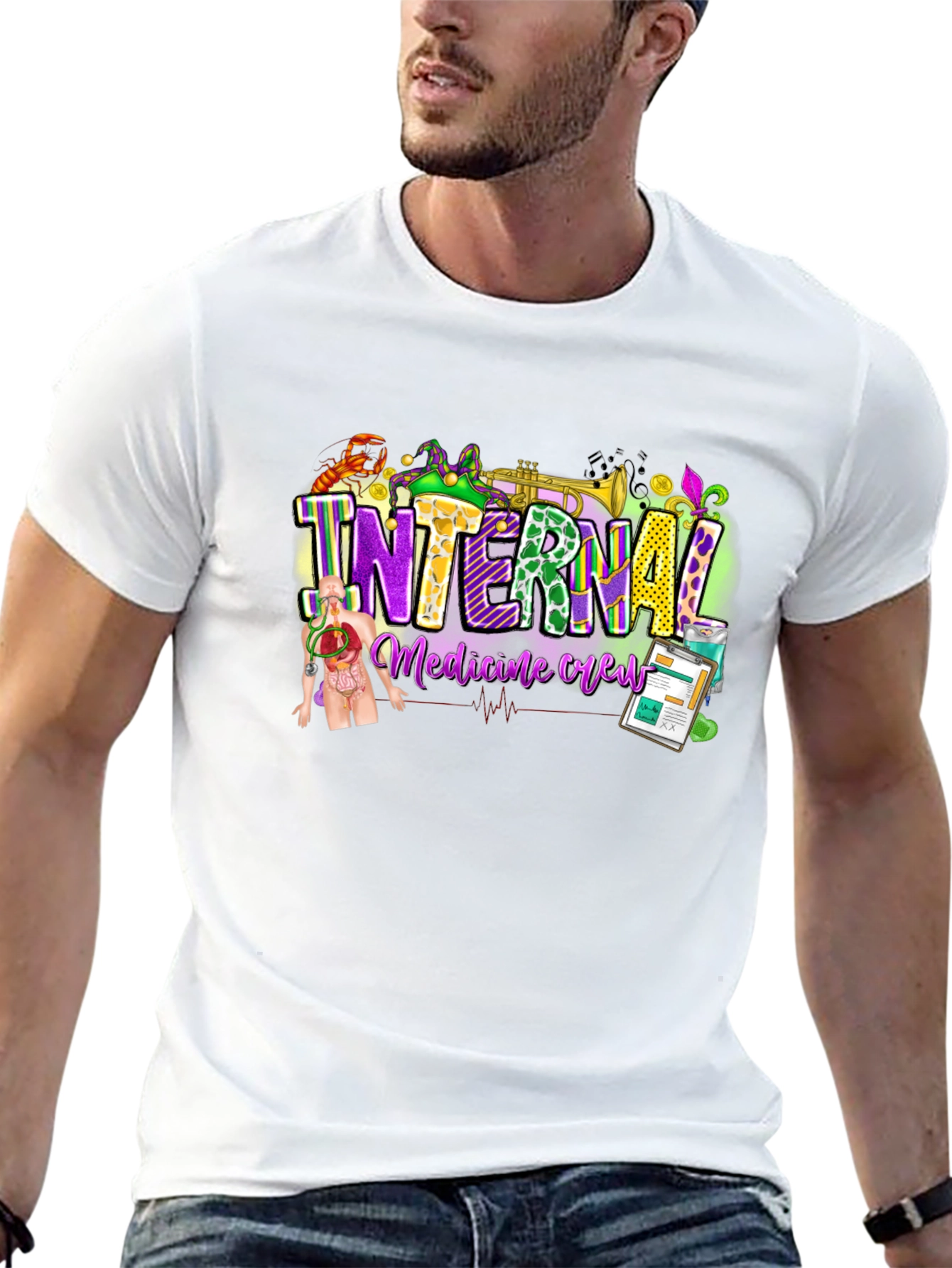 Internal Medicine Crew Black T-Shirt