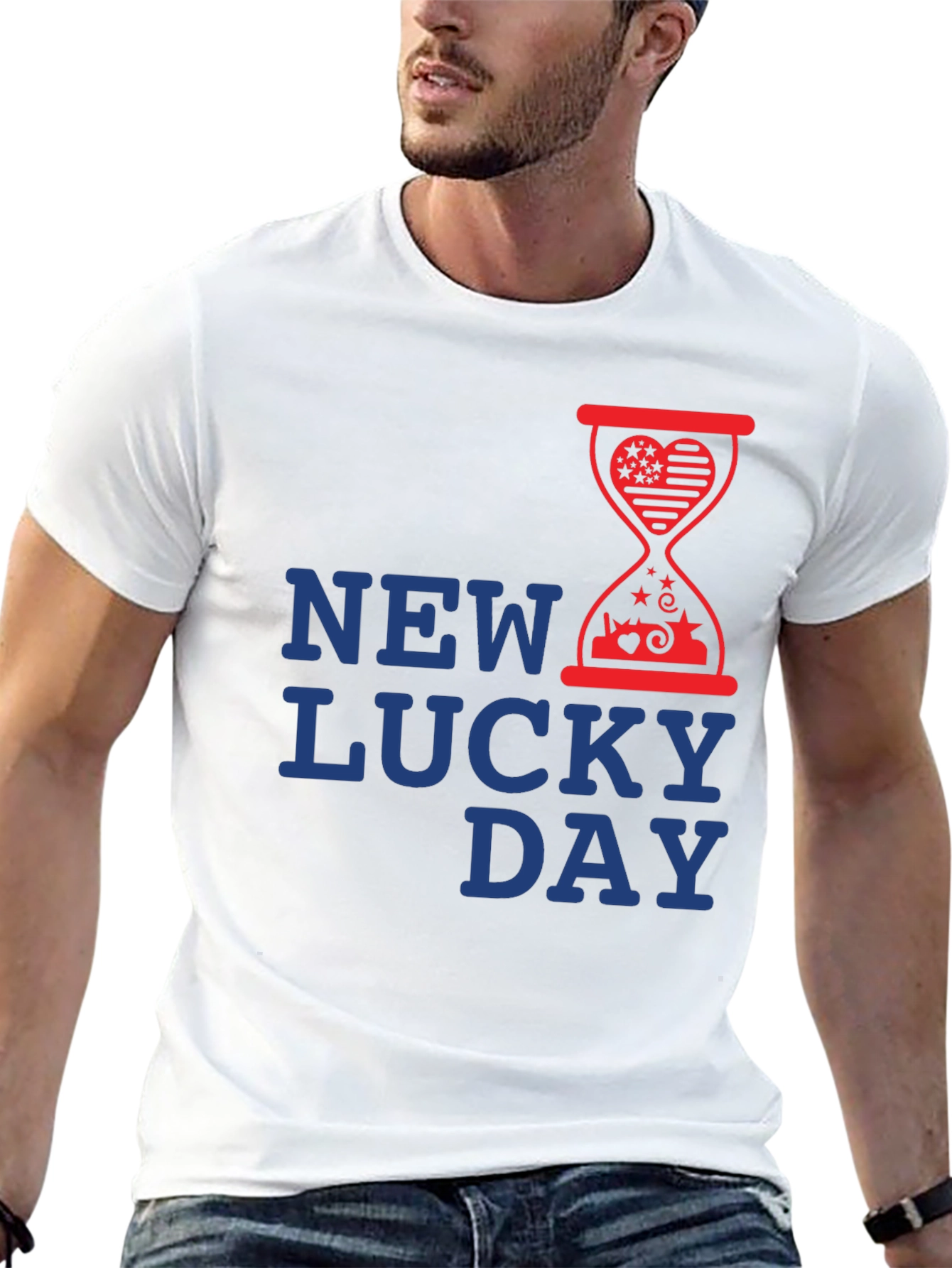 New Lucky Day Graphic T-Shirt - Stylish Design