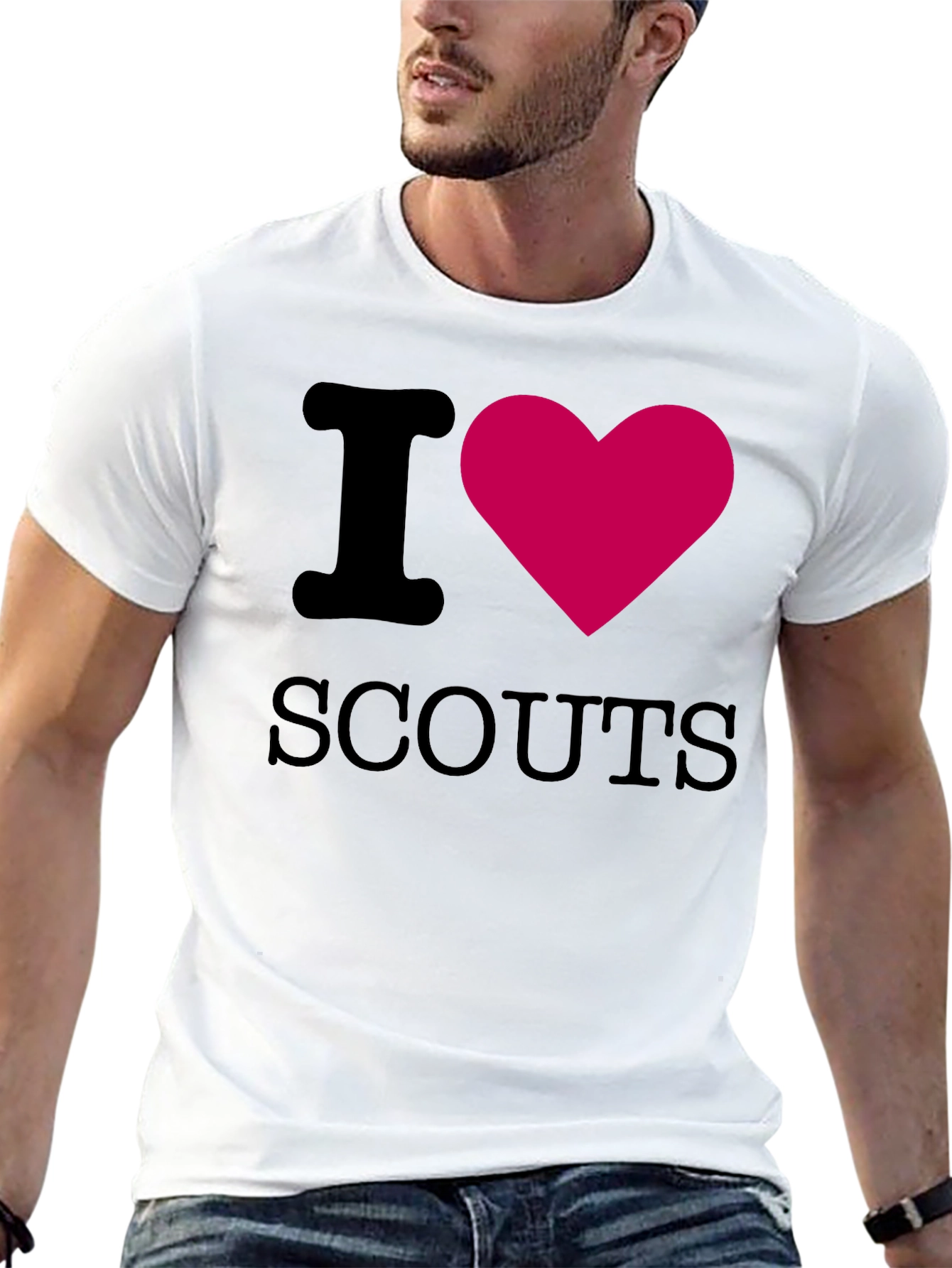 I Heart Scouts Black T-Shirt