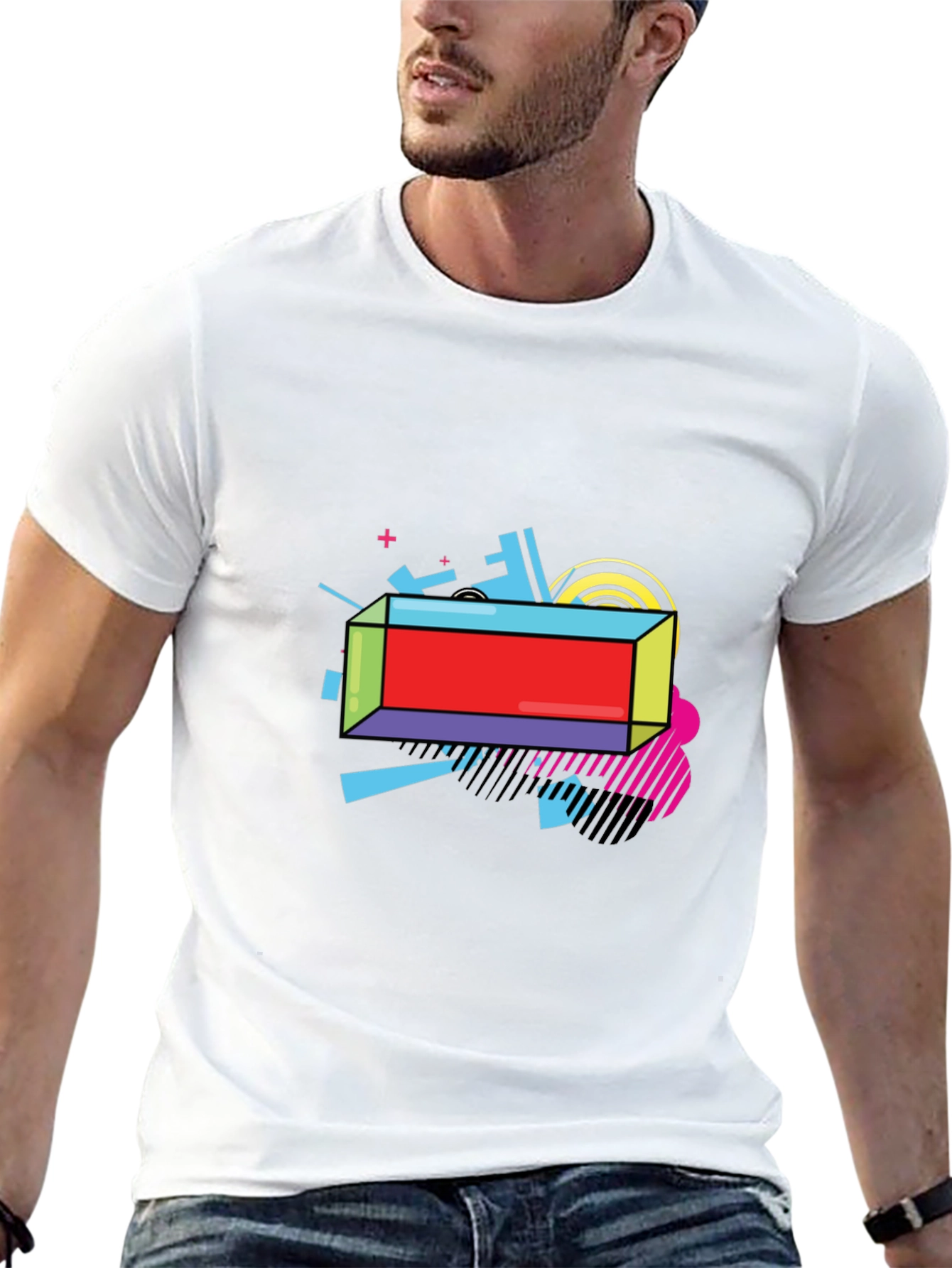 Retro Graphic Black T-Shirt