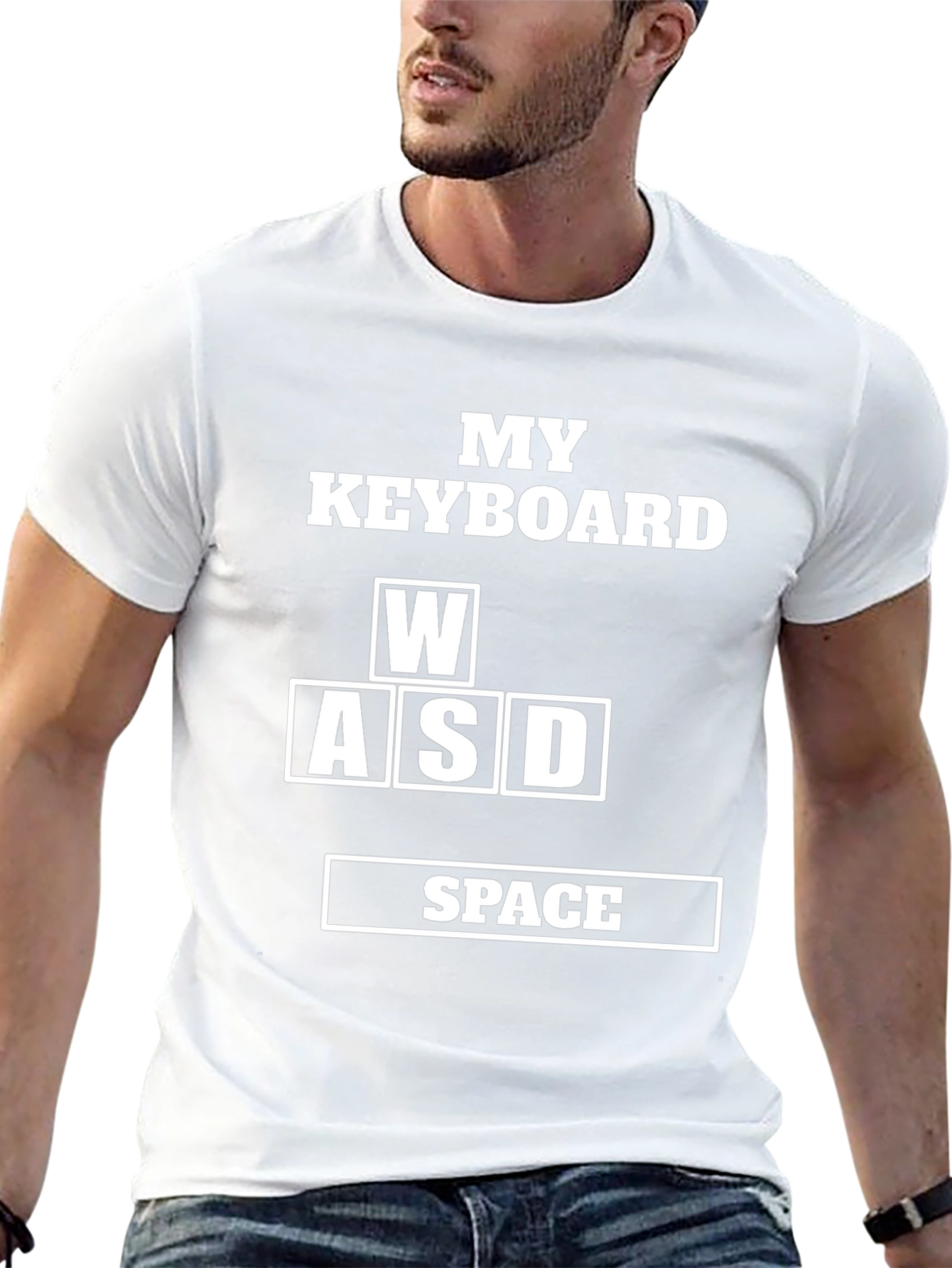 Gamer Keyboard WASD Space T-Shirt