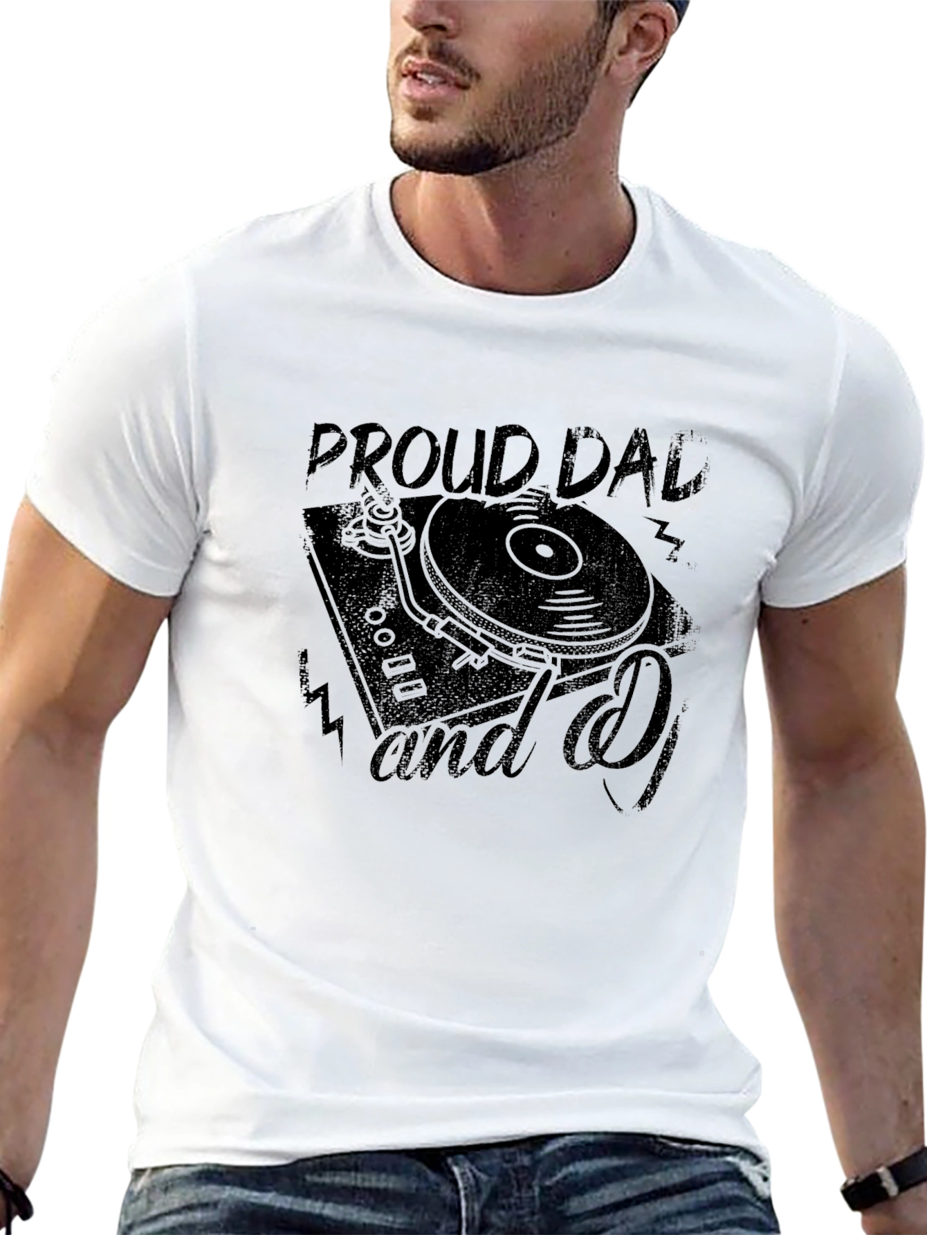 Proud Dad and DJ Black T-Shirt