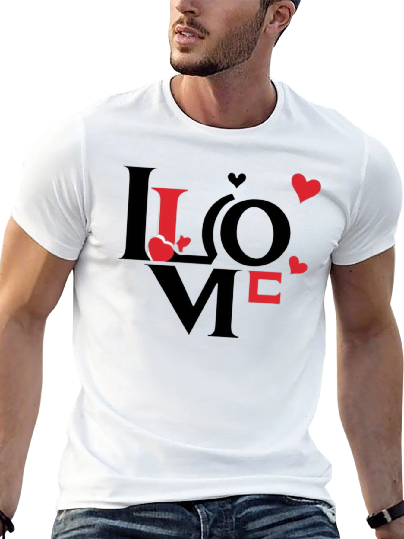 Love Graphic Print Crew Neck T-Shirt