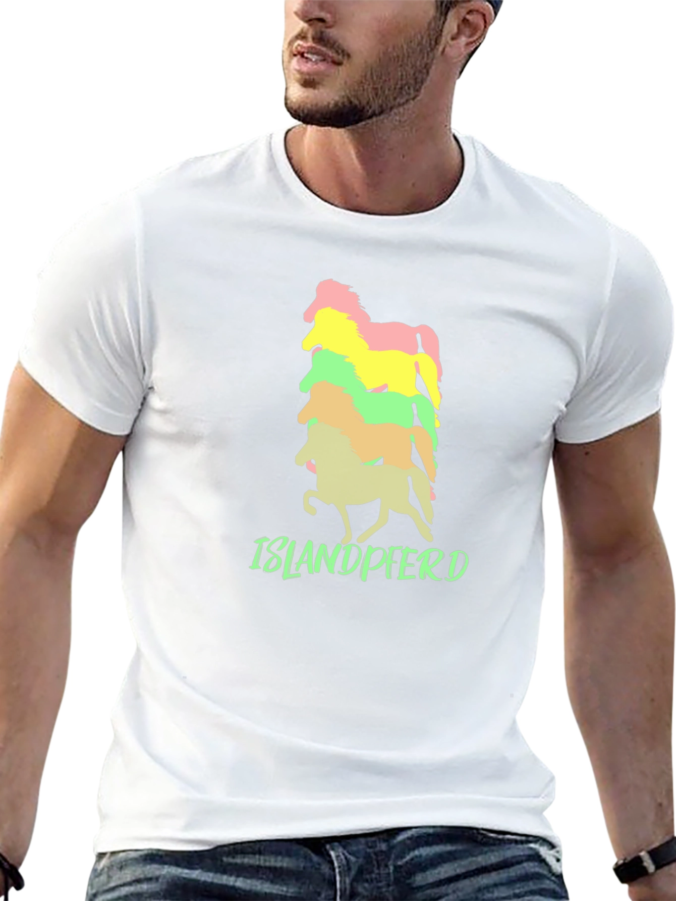 Islandpferd Horse T-Shirt - Stacked Design