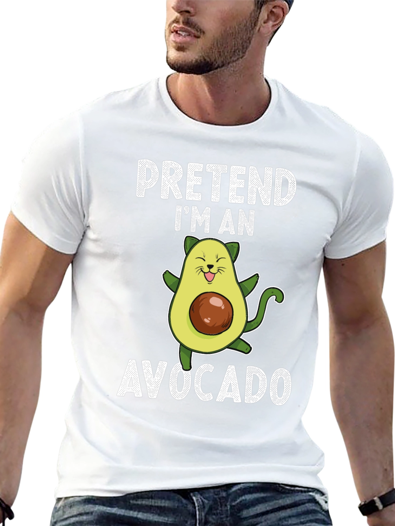 Pretend Im An Avocado T-Shirt Funny Novelty Tee