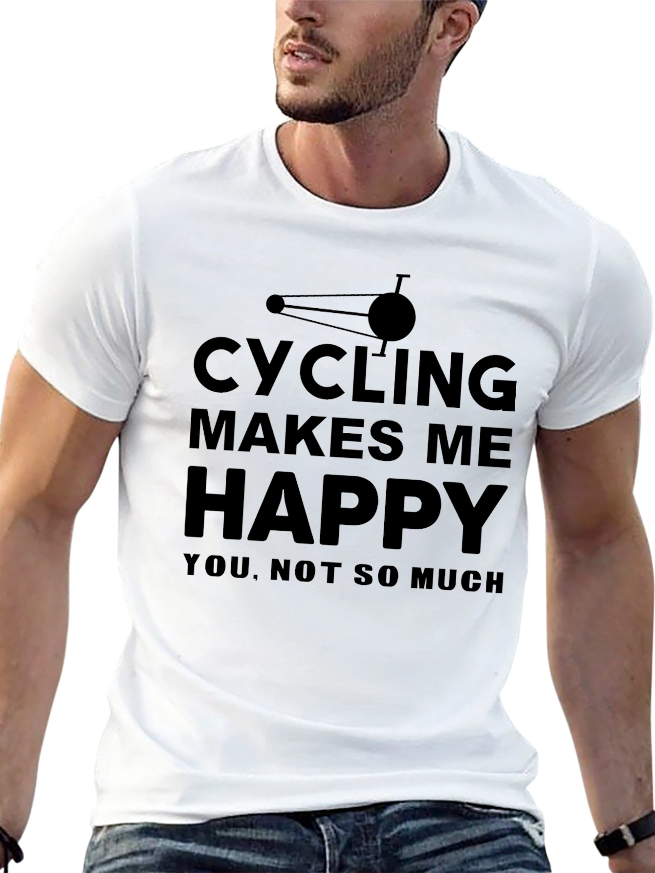 Cycling Makes Me Happy Tee