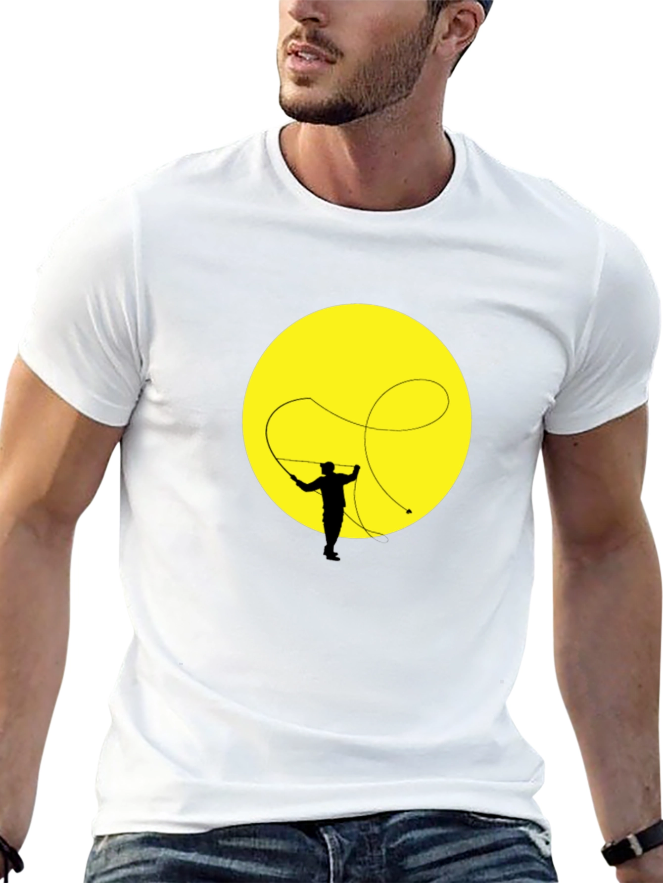 Retro Rodeo Whip T-Shirt - Black