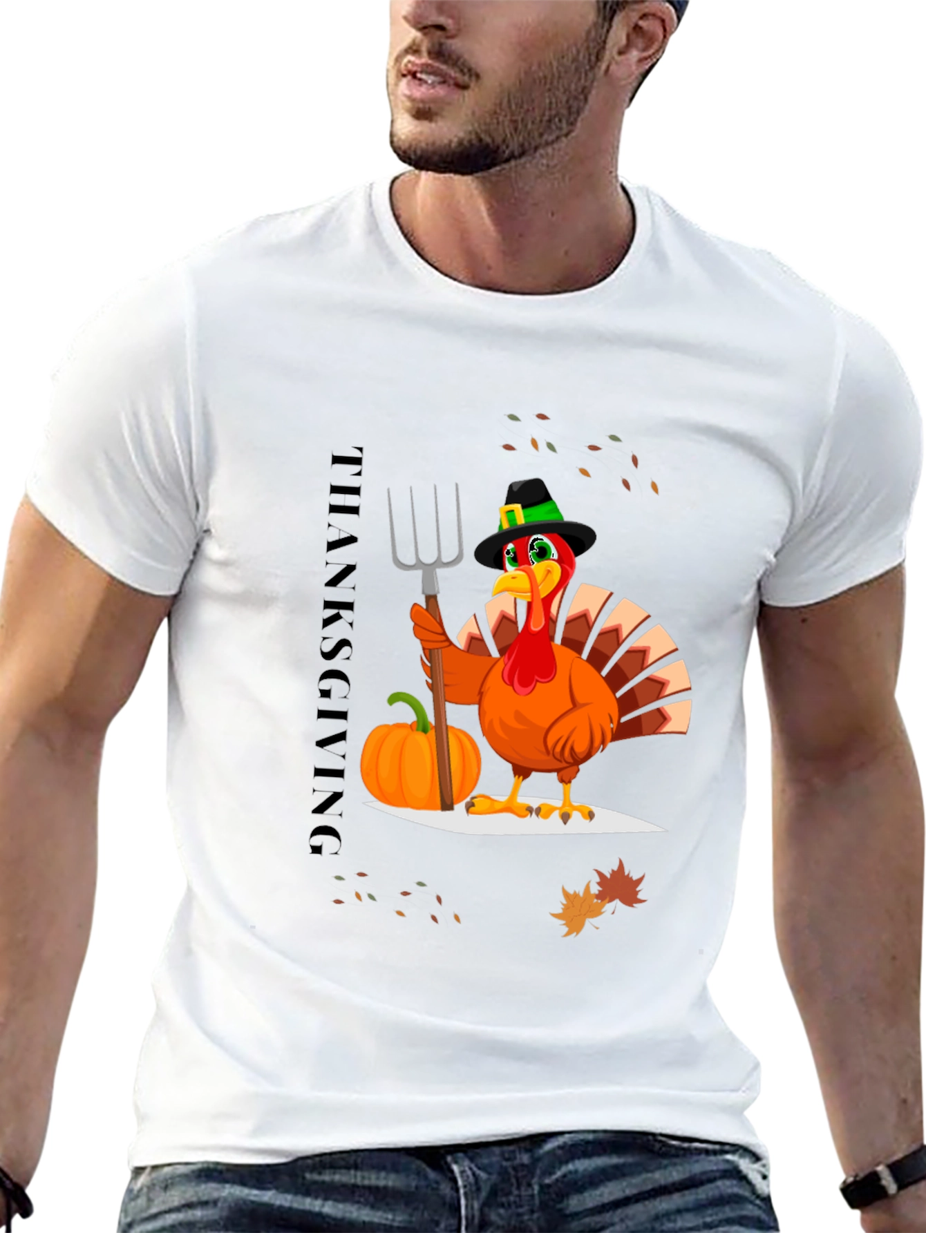 Thanksgiving Turkey Graphic T-Shirt
