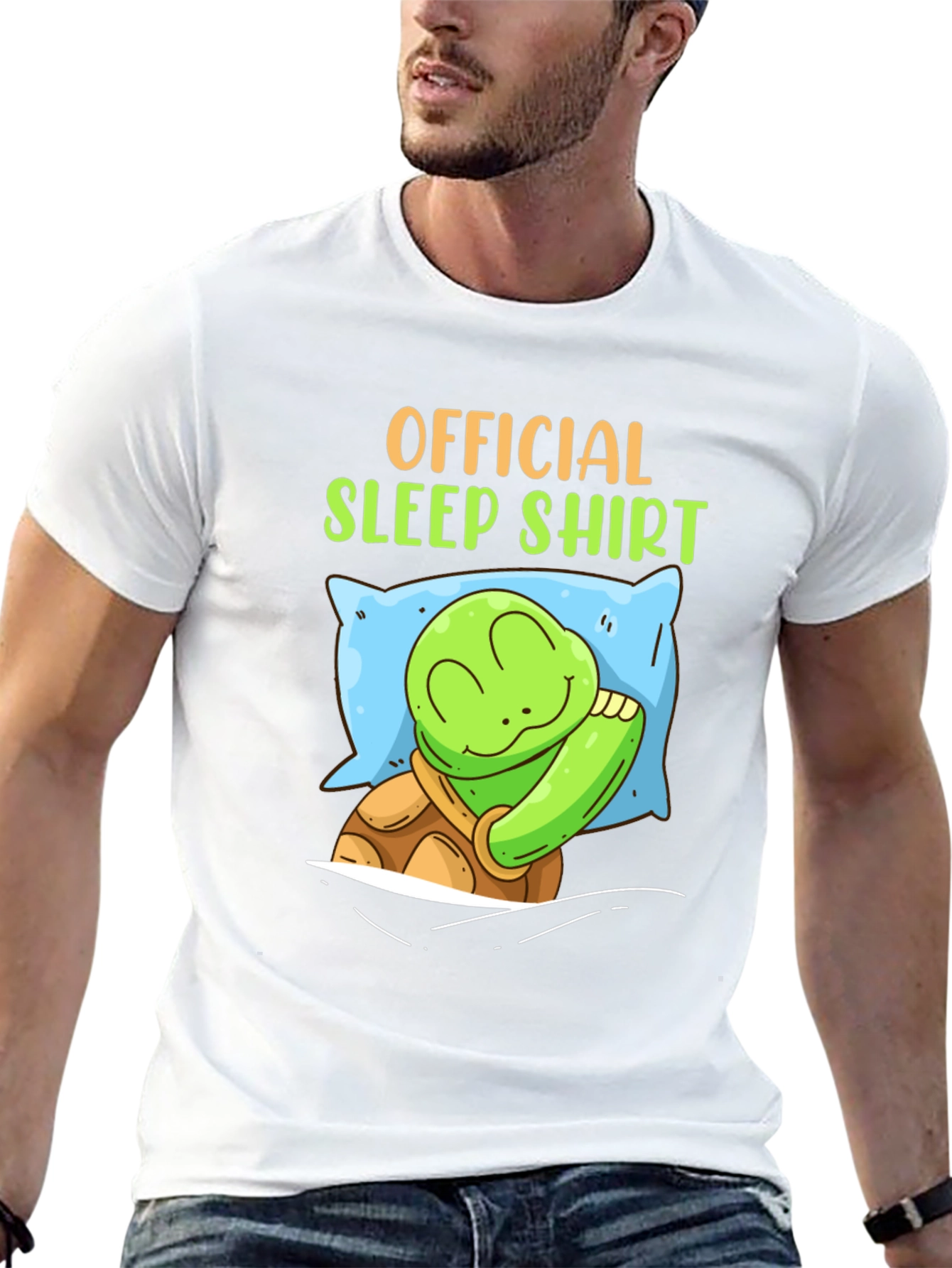 Official Sleep Shirt - Turtle on Pillow T-Shirt