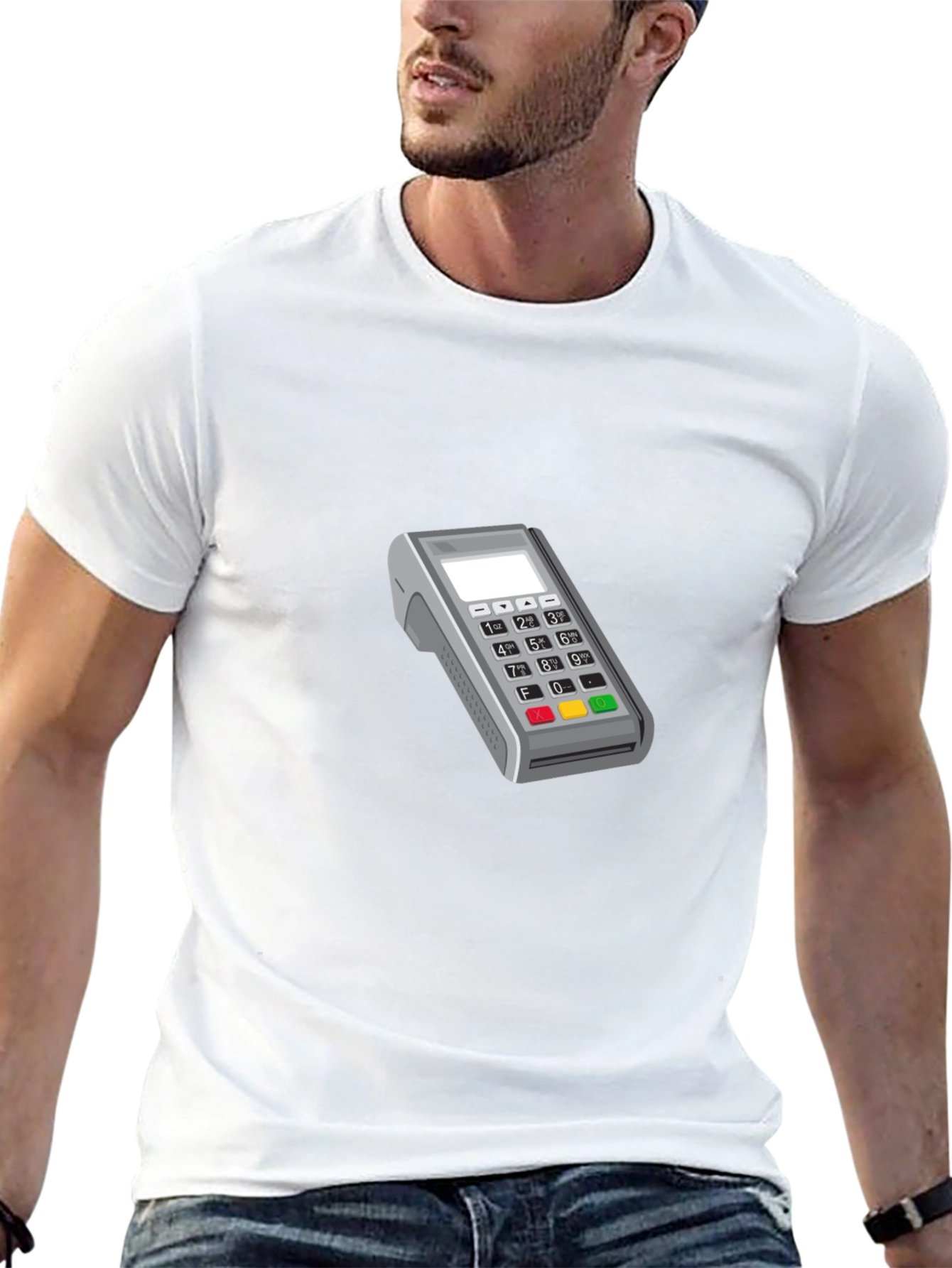 Modern POS Terminal Graphic Tee - Black