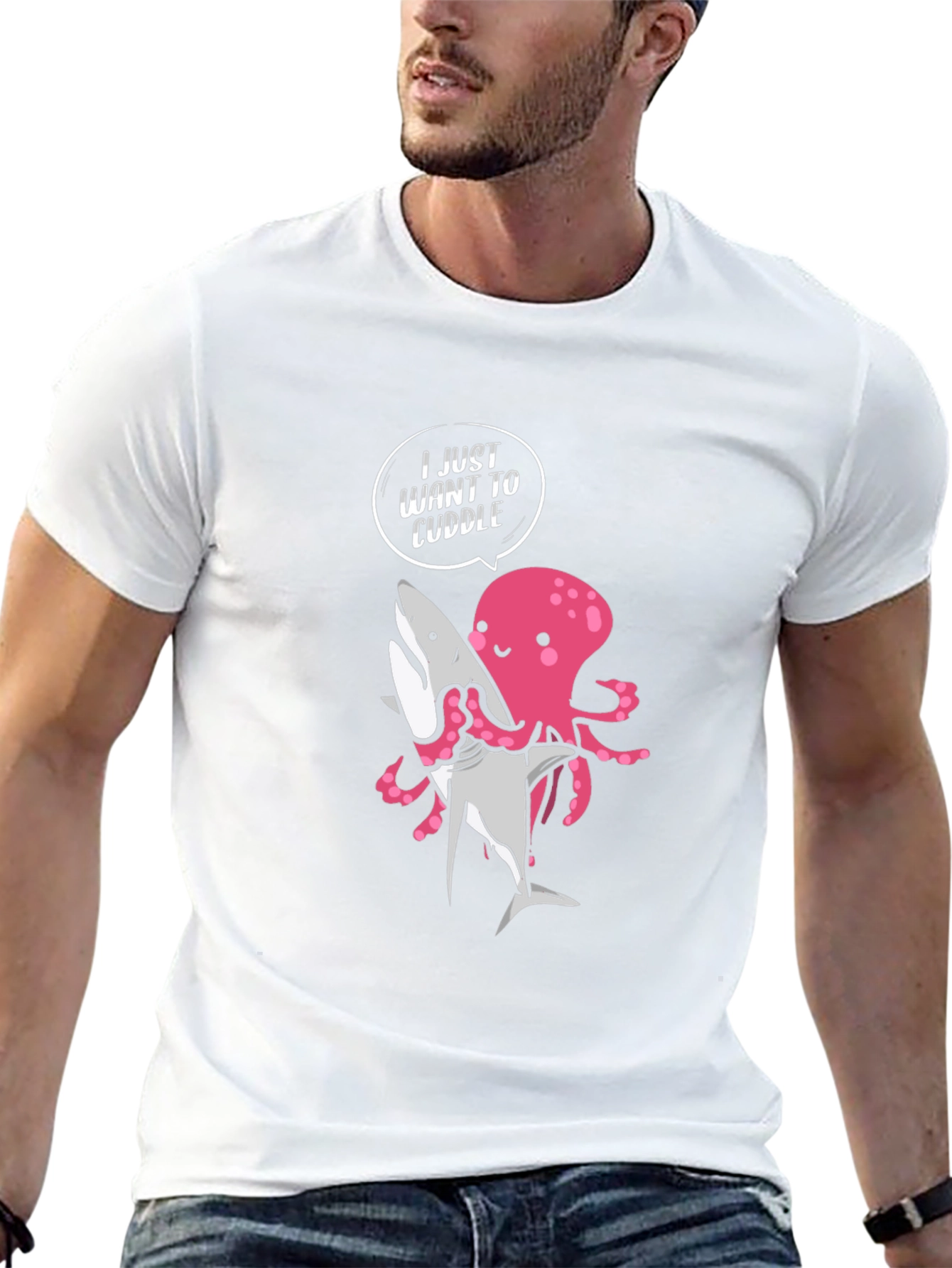 Cuddle Octopus Graphic T-Shirt
