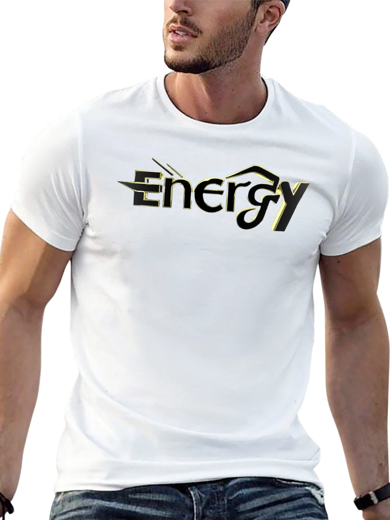Energy Black Graphic T-Shirt