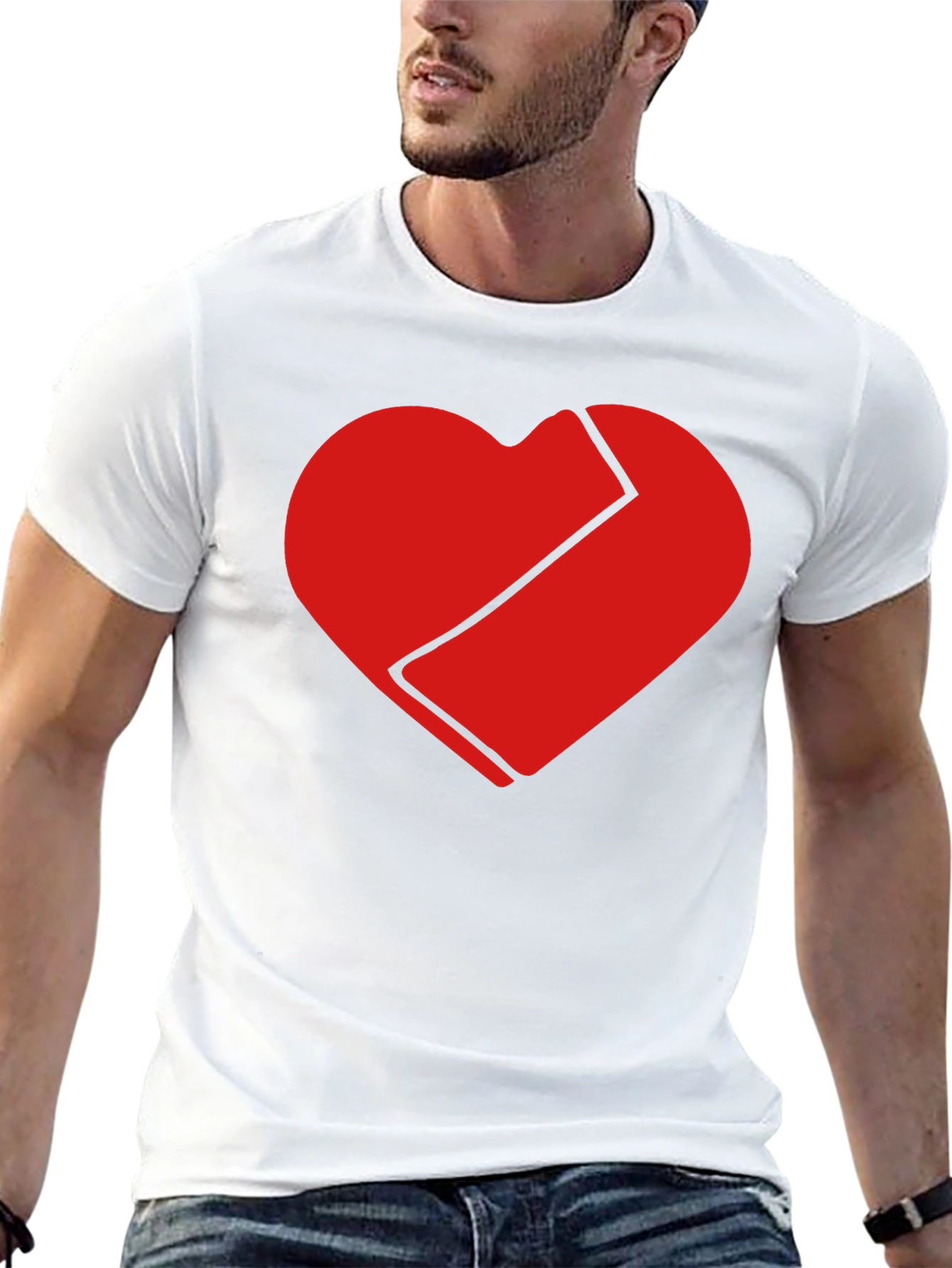 Broken Heart Graphic T-Shirt - Black