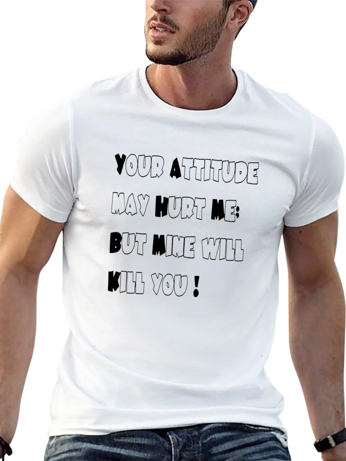 Attitude Kill You T-Shirt - Bold Graphic Tee