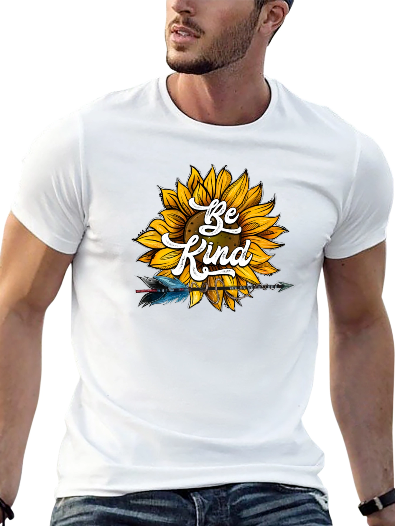 Be Kind Sunflower Arrow T-Shirt