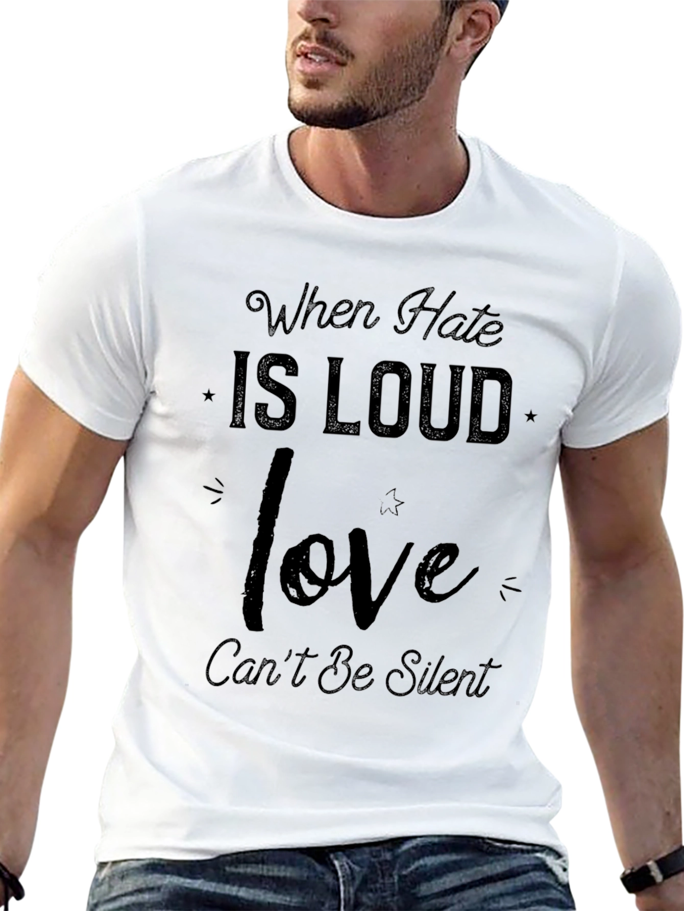 Love Cant Be Silent Graphic T-Shirt