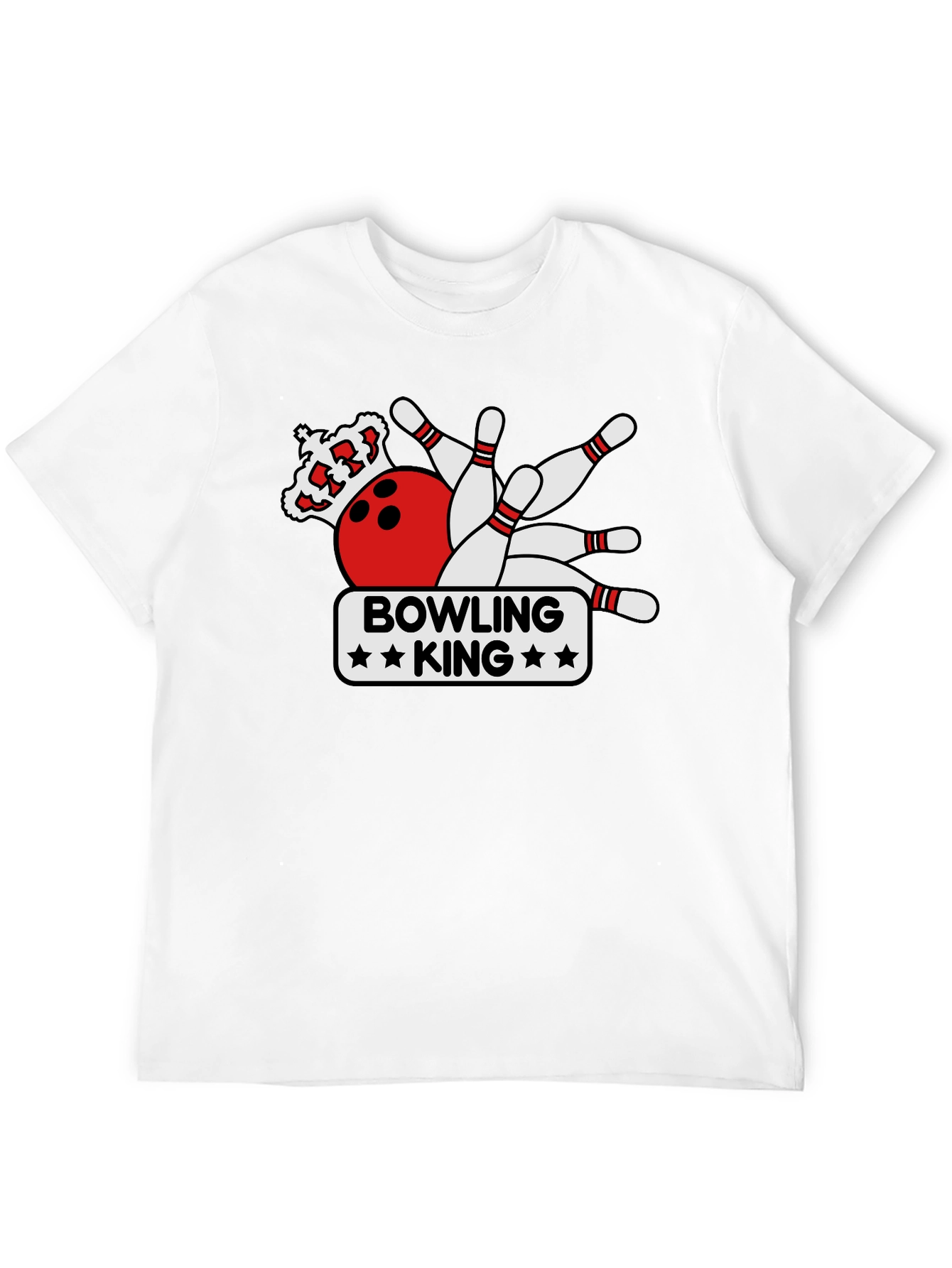 Bowling King Graphic Tee - Strike Style!
